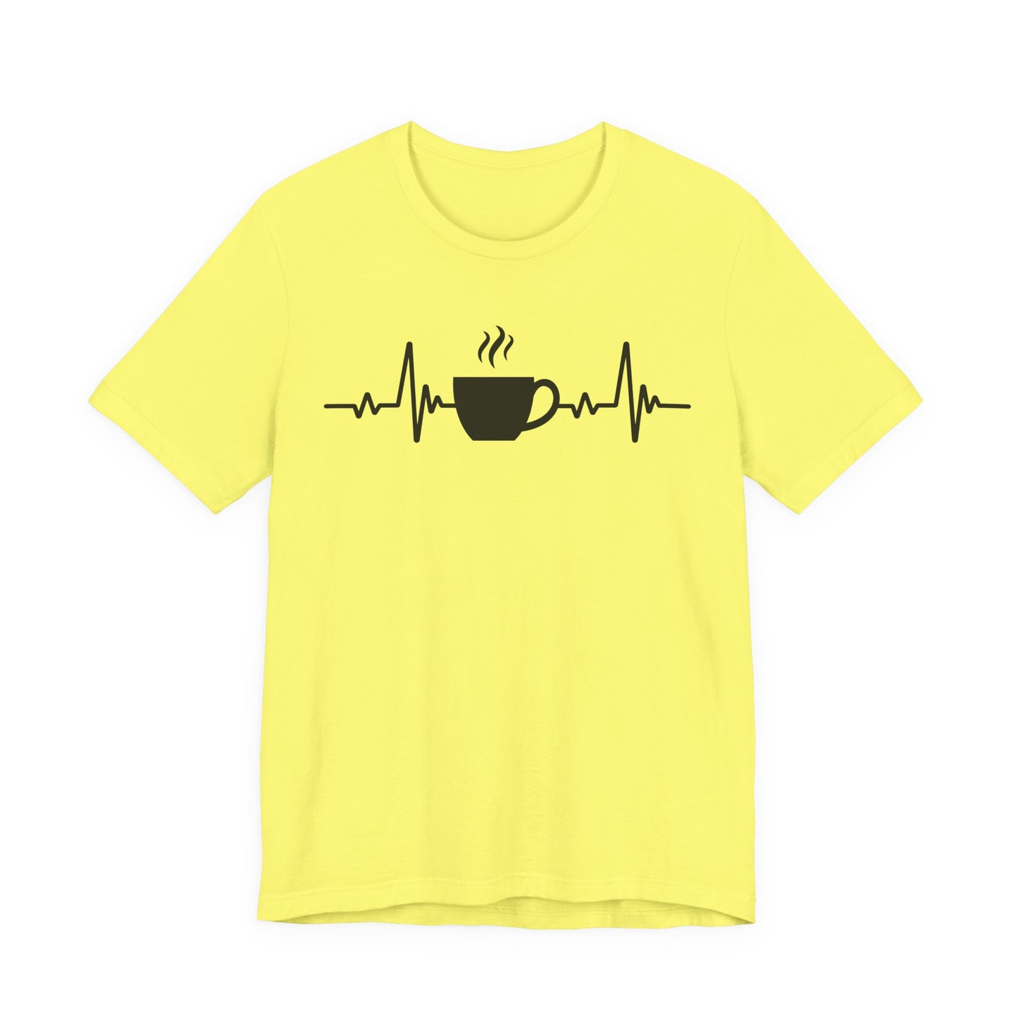 Coffee Heartbeat T-Shirt | Fun Gift for Coffee Lovers & Casual Wear