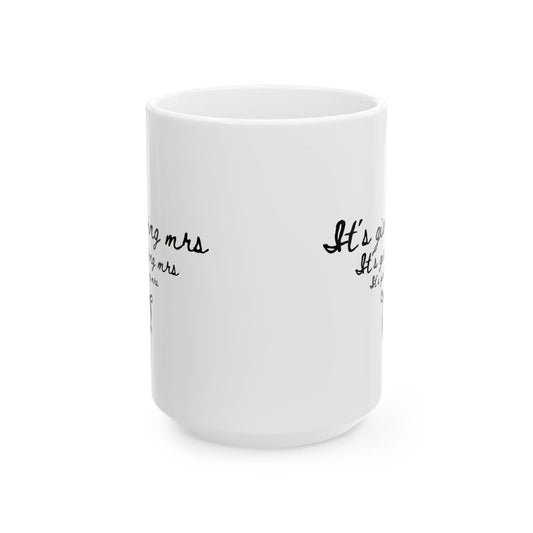 Its Giving Mrs. Mug, Future Mrs., Bride to Be Mug, Bachelorette Party Favor, Engagement Gift, Bridal shower Gift, Engaged Mug, Engaged Announcement Mug.