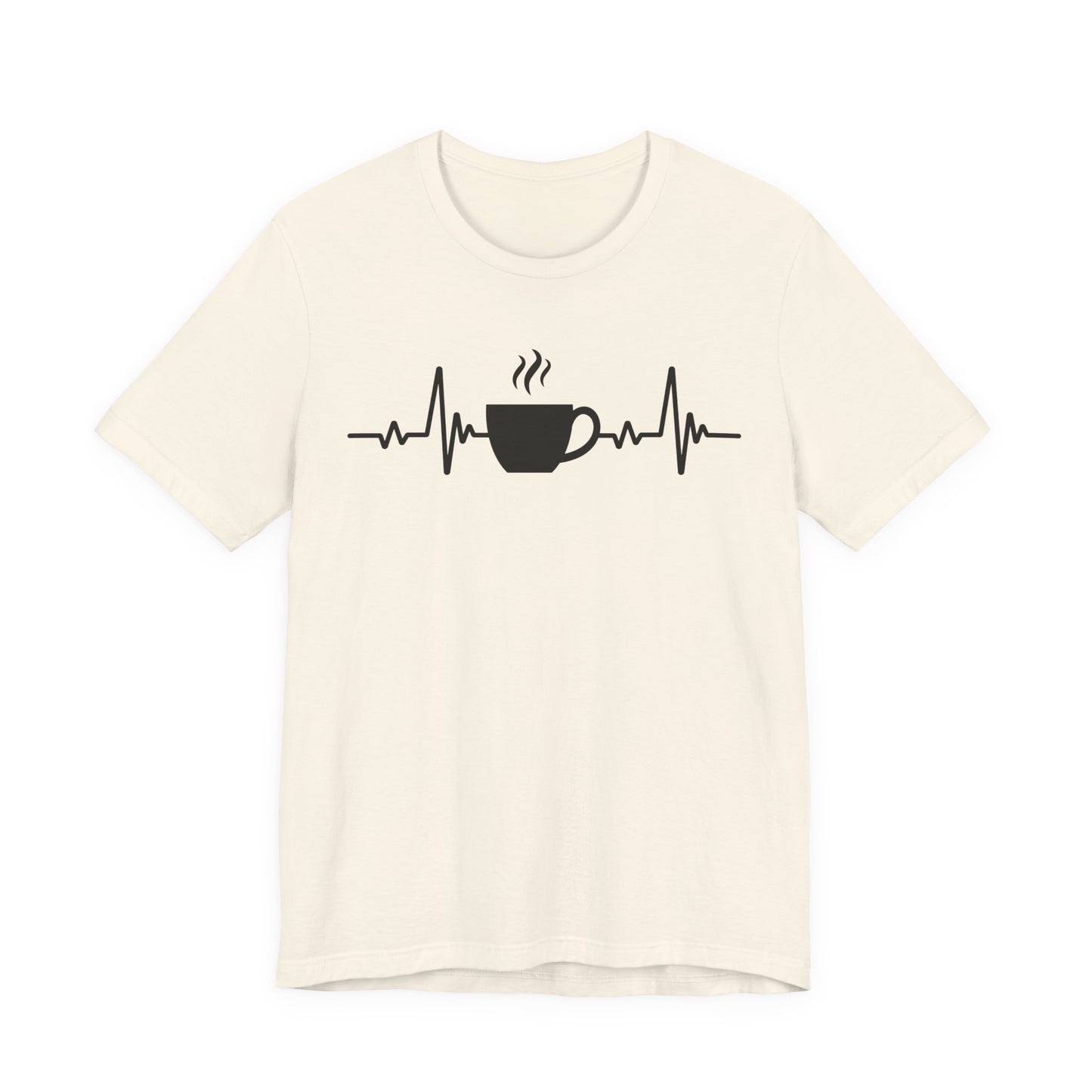 Coffee Heartbeat T-Shirt | Fun Gift for Coffee Lovers & Casual Wear