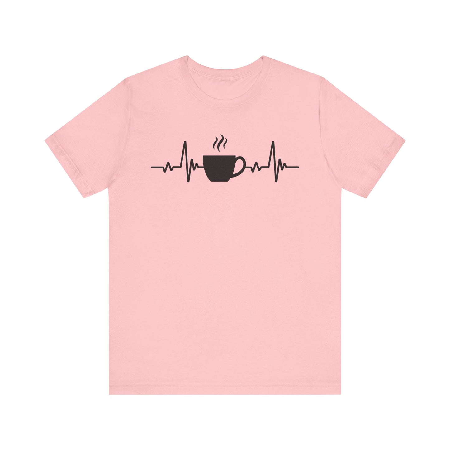 Coffee Heartbeat T-Shirt | Fun Gift for Coffee Lovers & Casual Wear