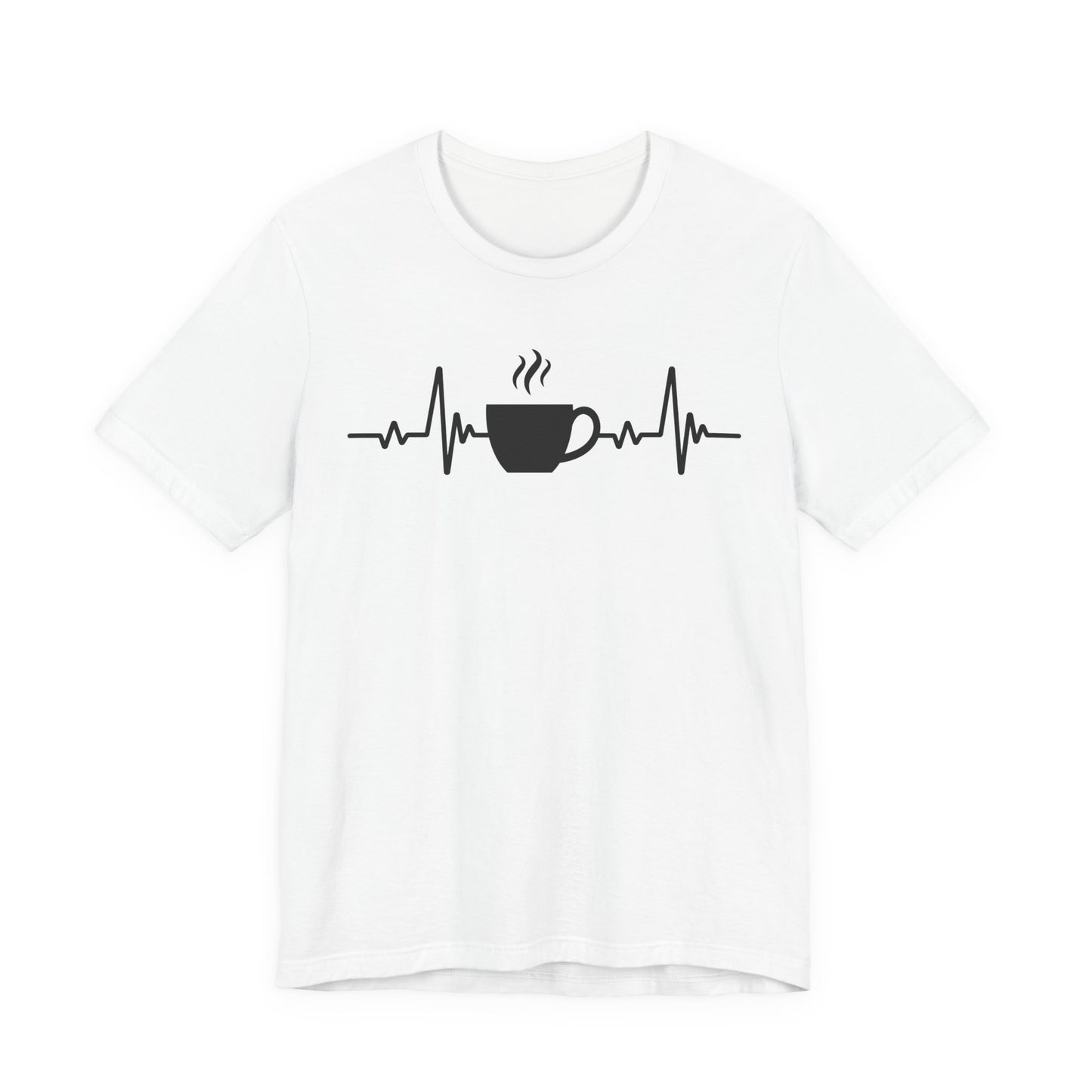 Coffee Heartbeat T-Shirt | Fun Gift for Coffee Lovers & Casual Wear