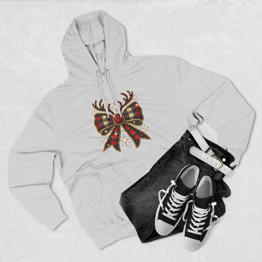 Christmas Reindeer Hoodie | Cozy Holiday Fleece & Festive Gift for Her