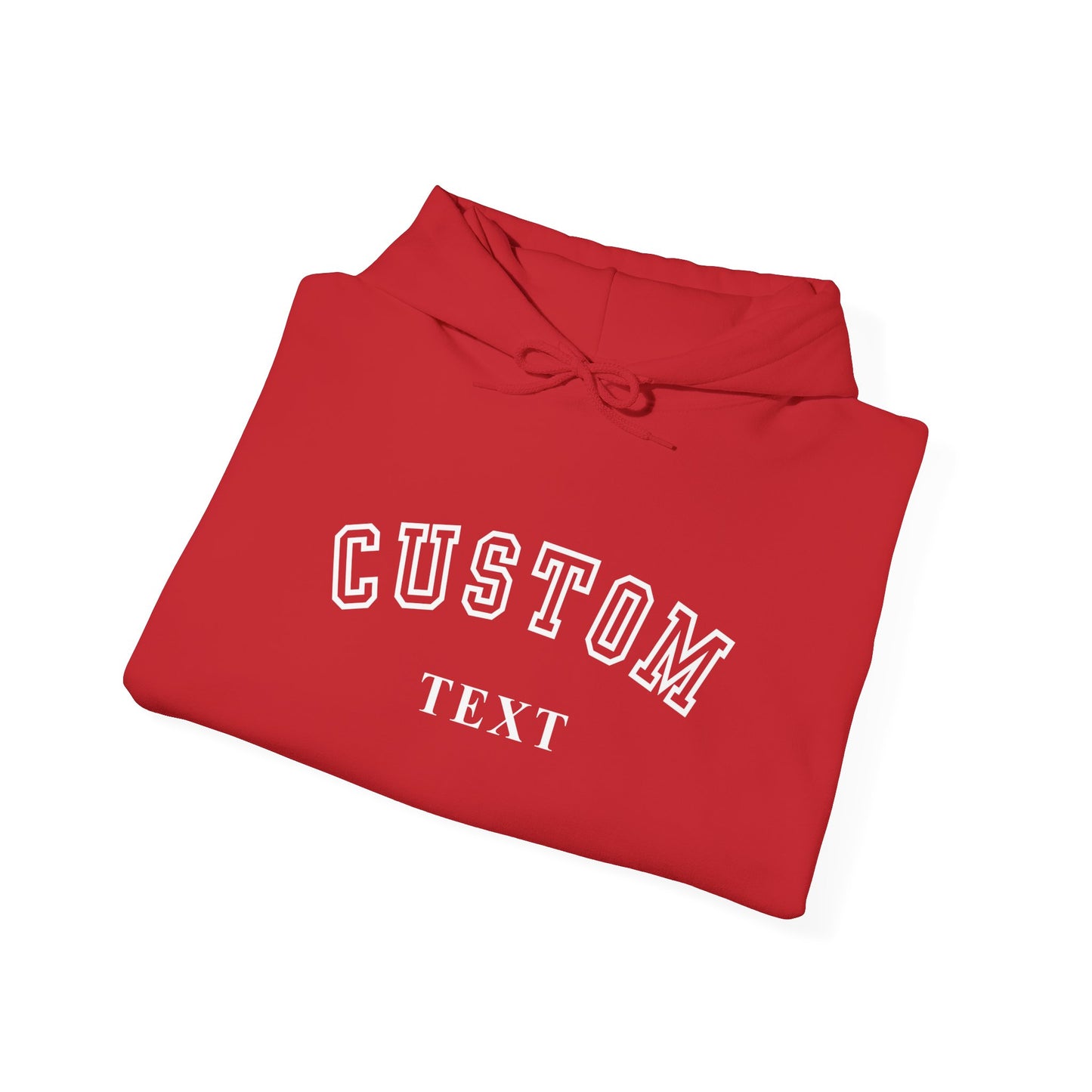 Custom Arch Text Hoodie - Personalized University Style Pullover