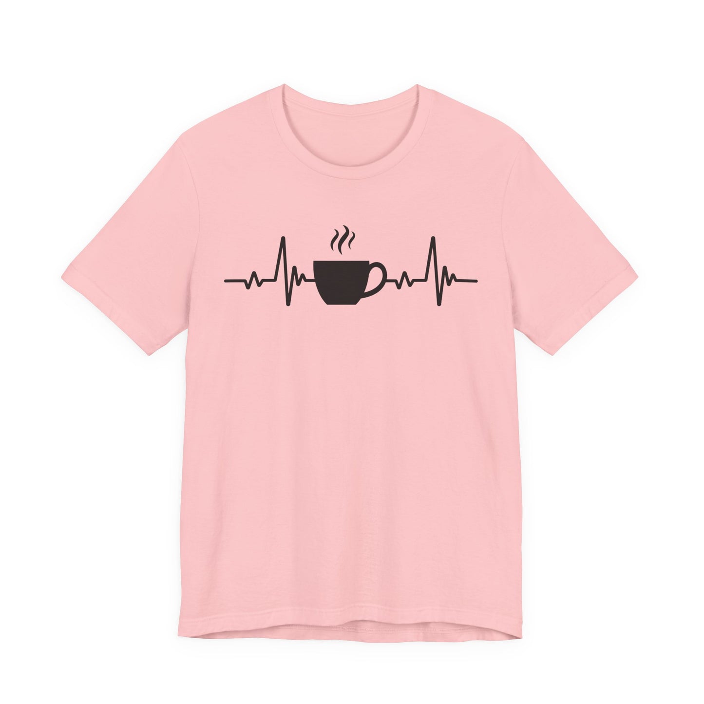 Coffee Heartbeat T-Shirt | Fun Gift for Coffee Lovers & Casual Wear