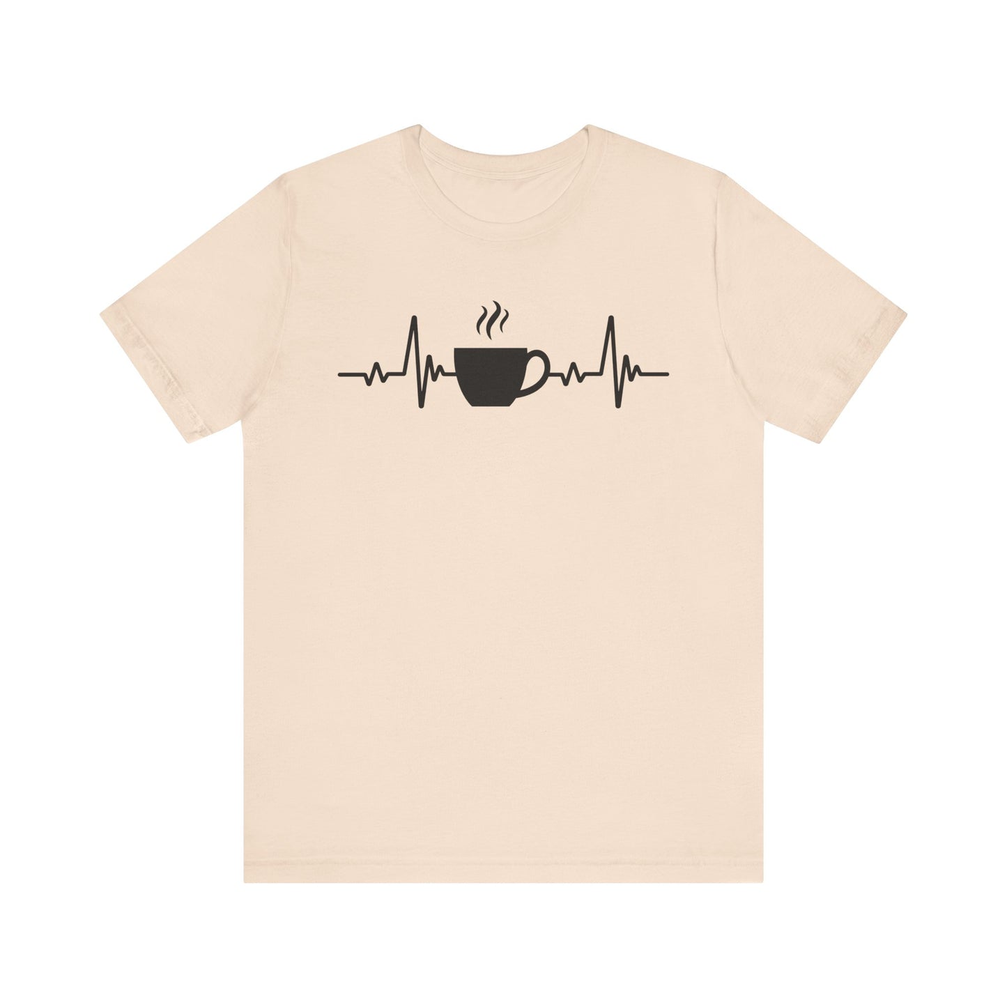 Coffee Heartbeat T-Shirt | Fun Gift for Coffee Lovers & Casual Wear