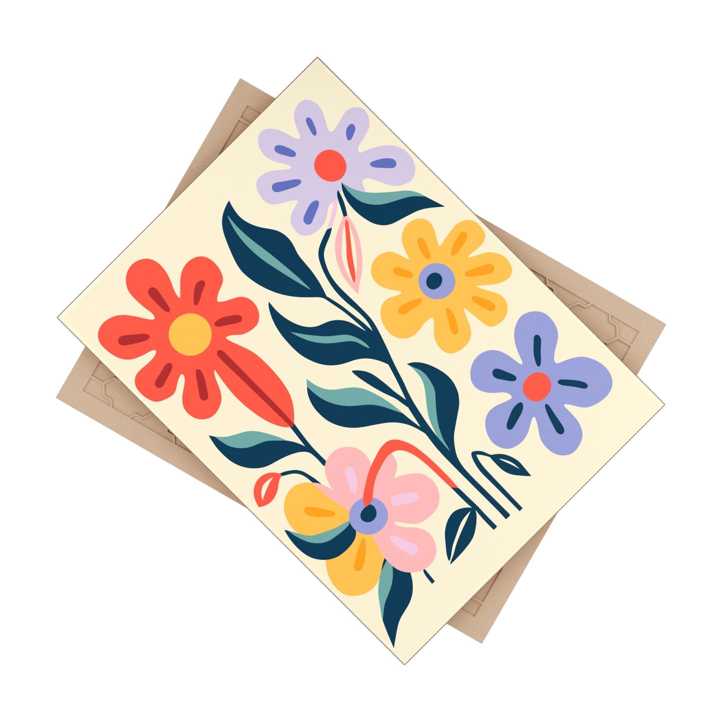 Ceramic Tile - Floral Decorative Art & Housewarming Gift