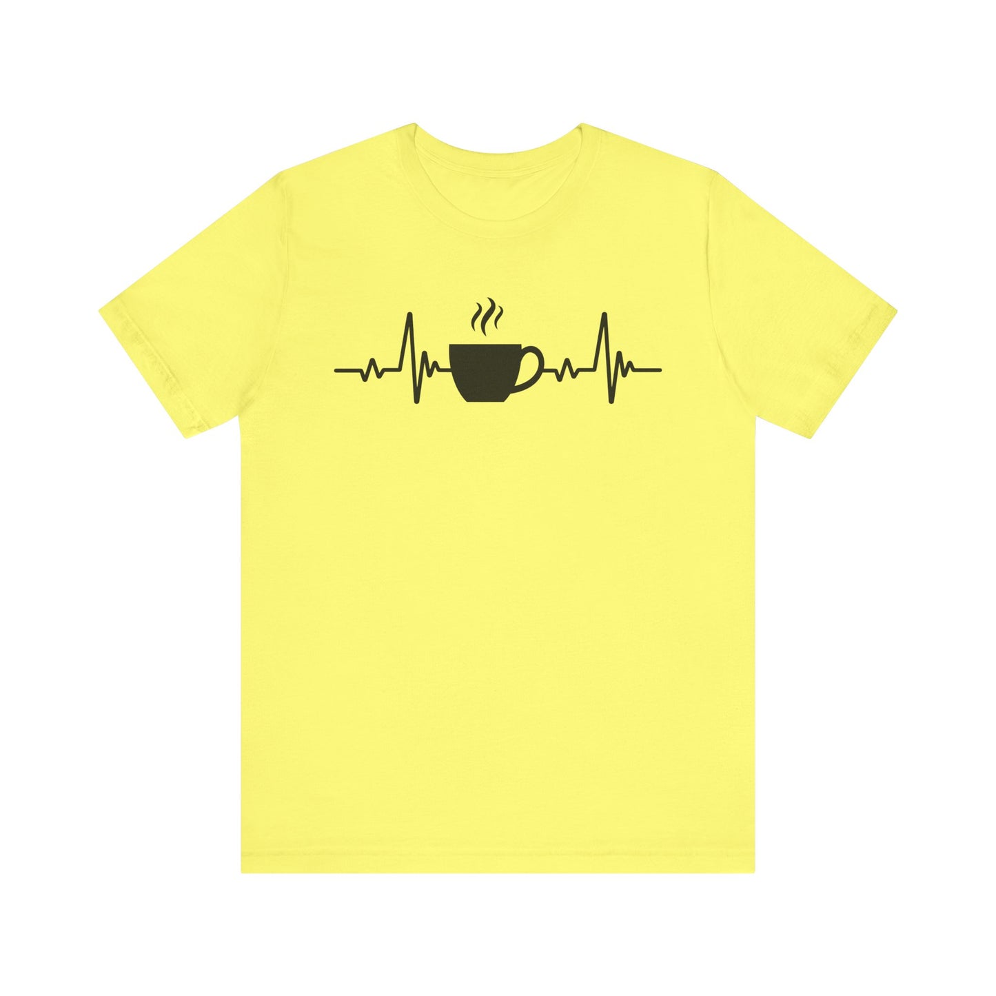 Coffee Heartbeat T-Shirt | Fun Gift for Coffee Lovers & Casual Wear