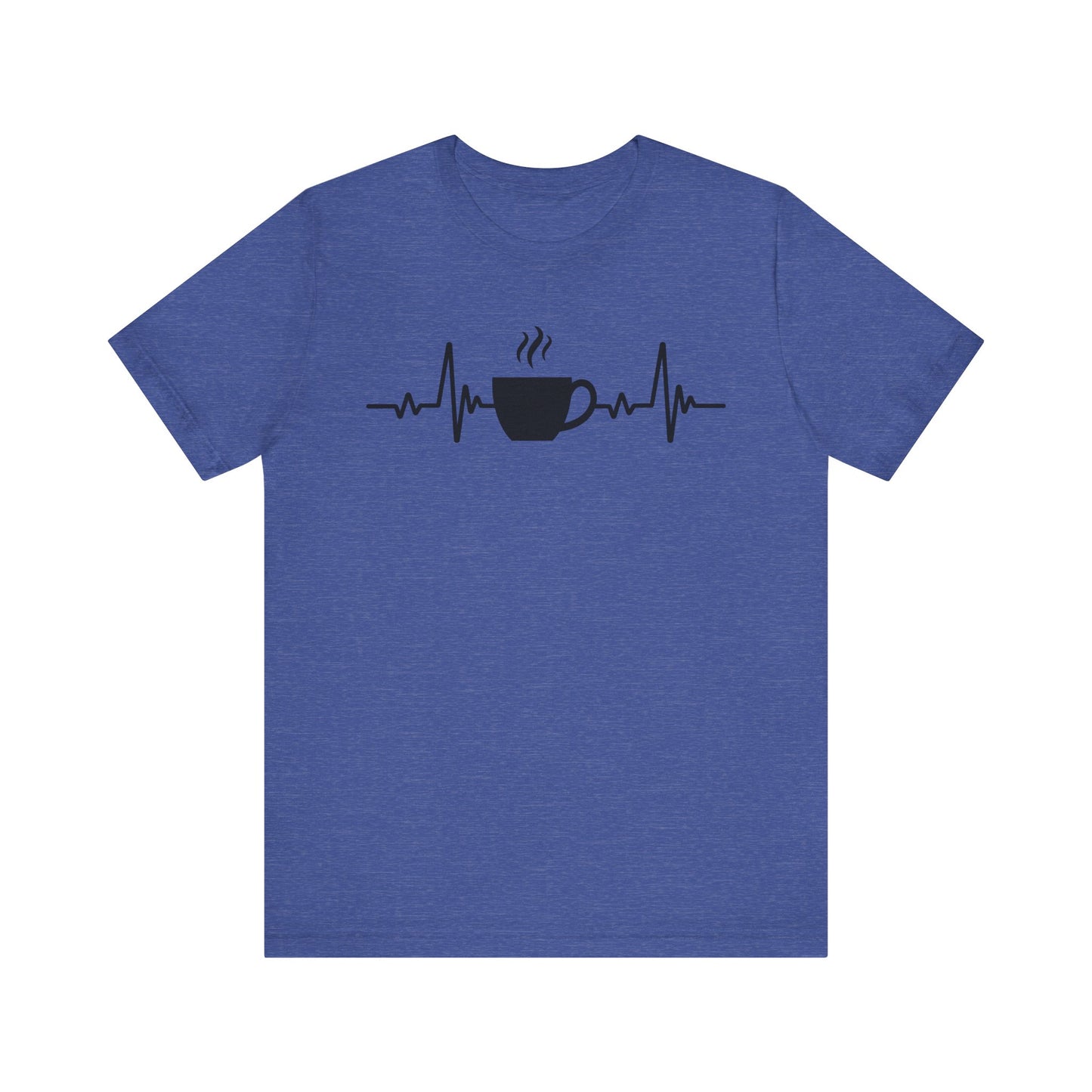 Coffee Heartbeat T-Shirt | Fun Gift for Coffee Lovers & Casual Wear