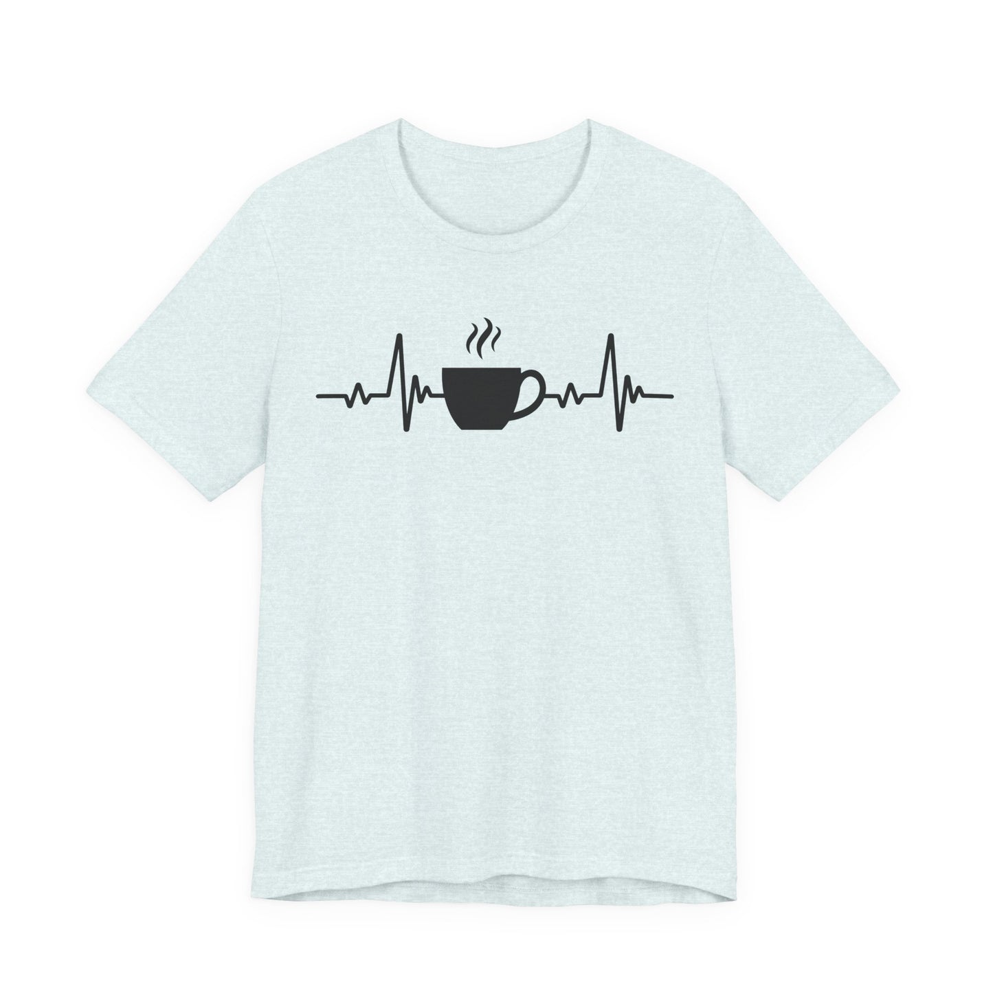 Coffee Heartbeat T-Shirt | Fun Gift for Coffee Lovers & Casual Wear