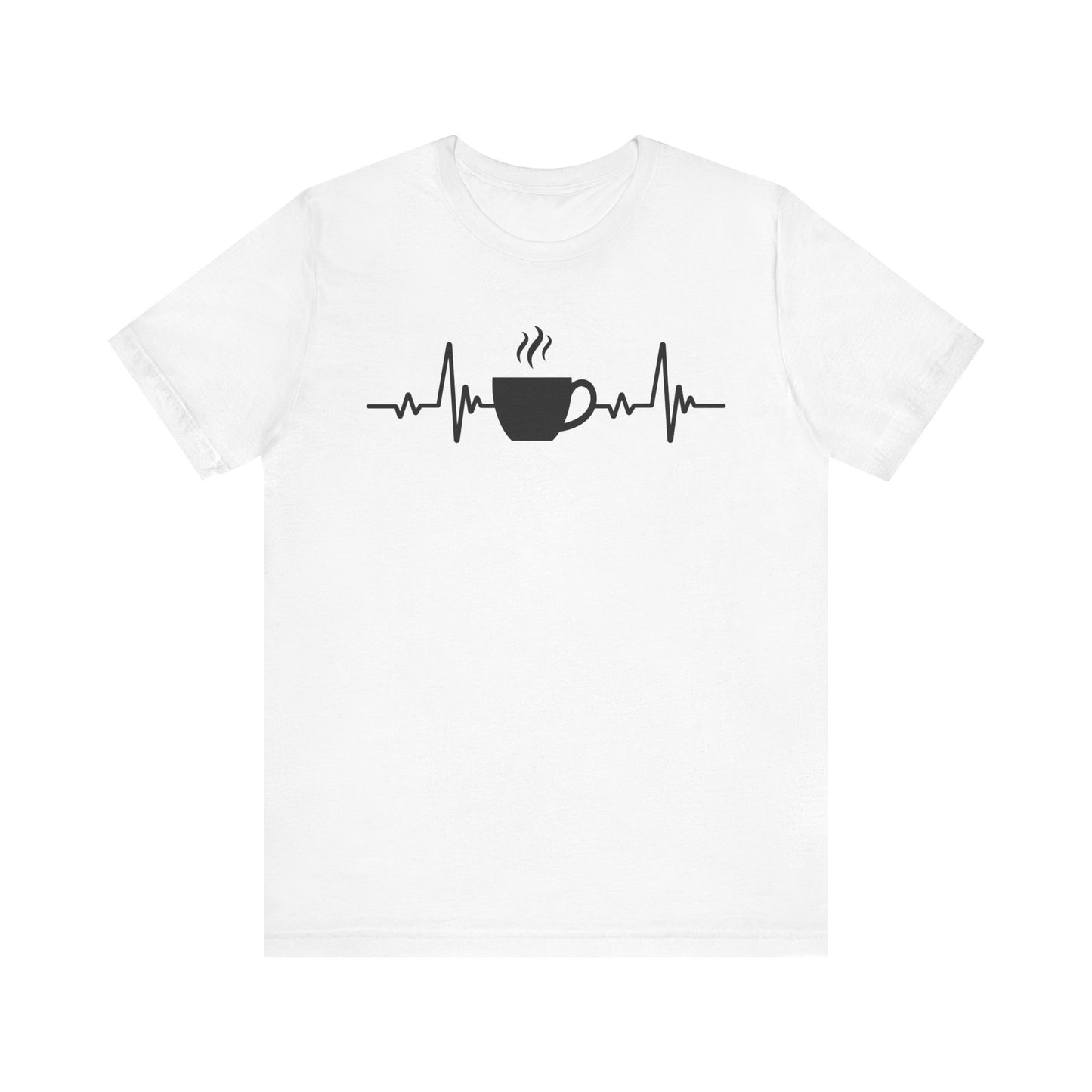 Coffee Heartbeat T-Shirt | Fun Gift for Coffee Lovers & Casual Wear