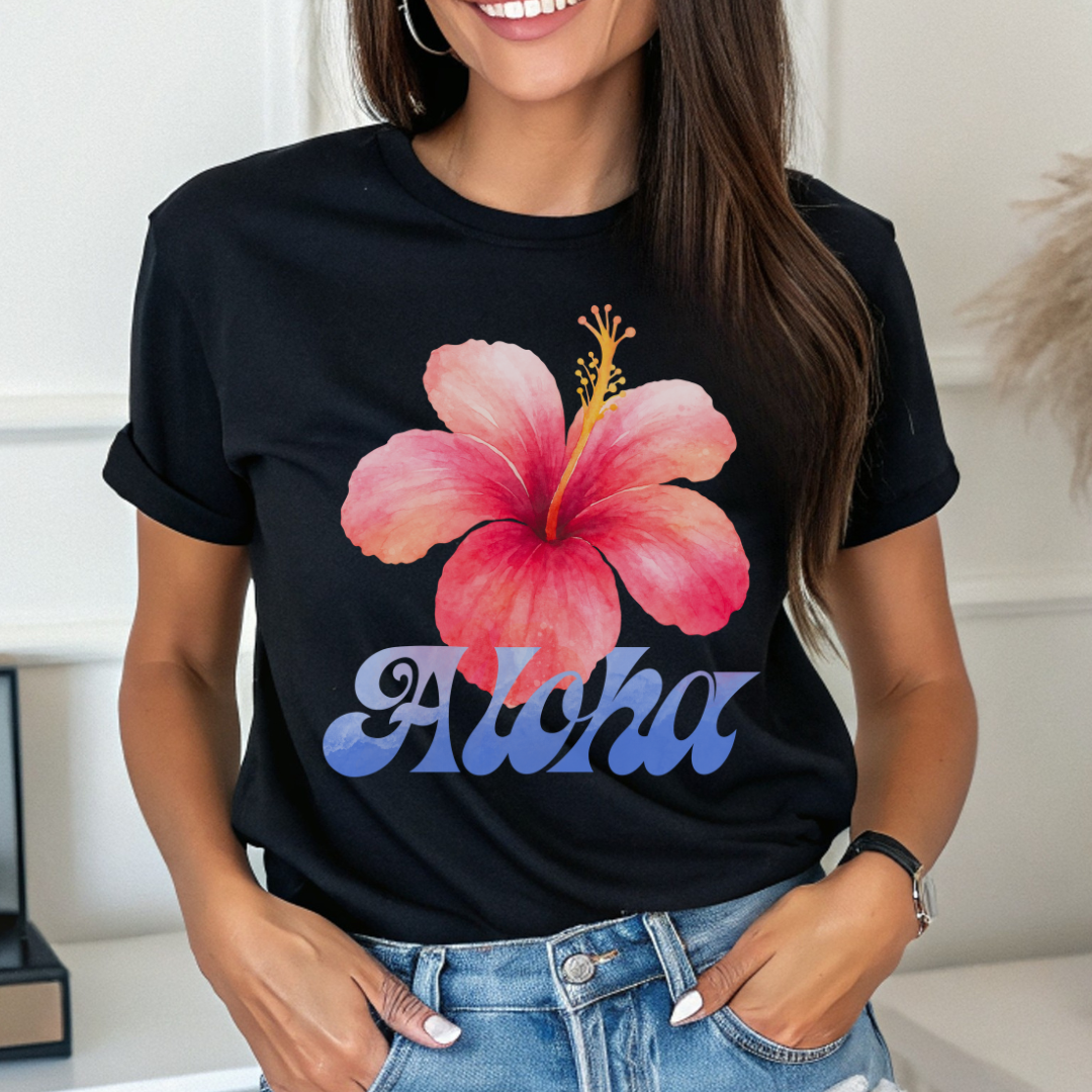 Aloha Floral T-Shirt | Summer Vibes Beachwear & Vacation Essential
