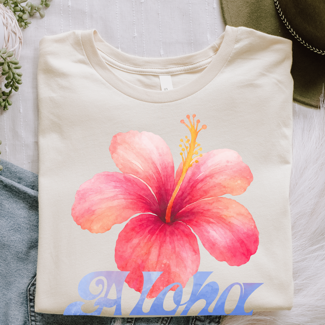 Aloha Floral T-Shirt | Summer Vibes Beachwear & Vacation Essential
