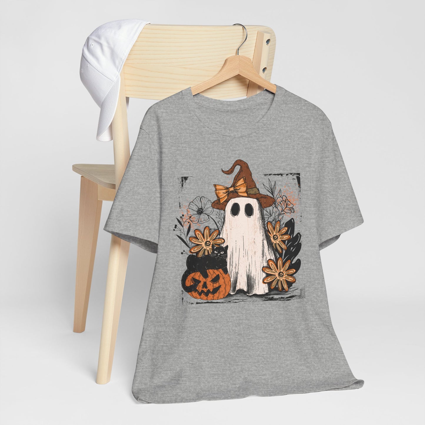 Halloween Ghost T-Shirt | Spooky Season Graphic Tee & Party Outfit