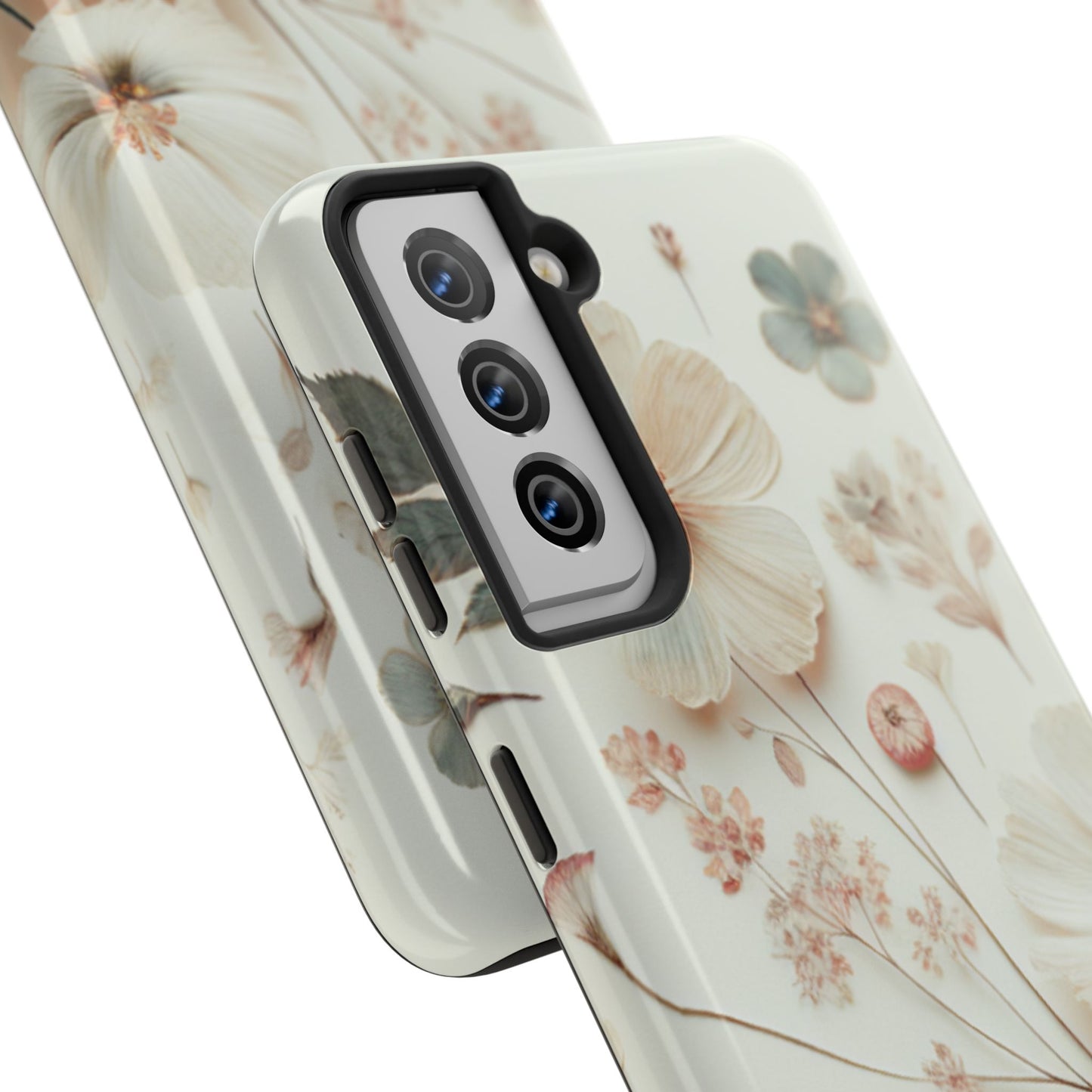 Floral Tough Phone Case, Durable Phone Cover, Floral Print Gift, Protective Case, Nature Lover Accessory, Spring Vibes