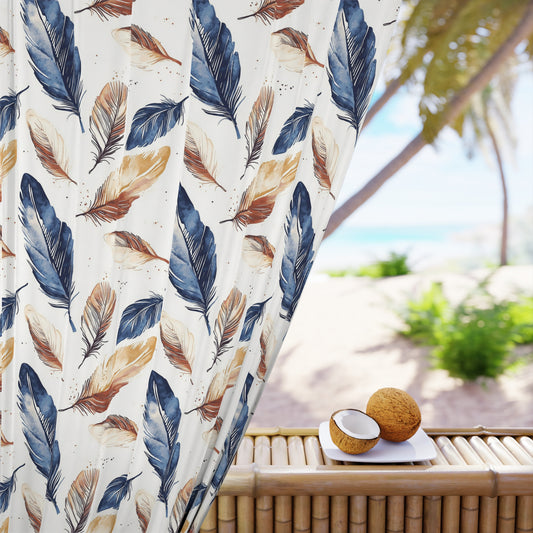Bohemian Feather Curtains