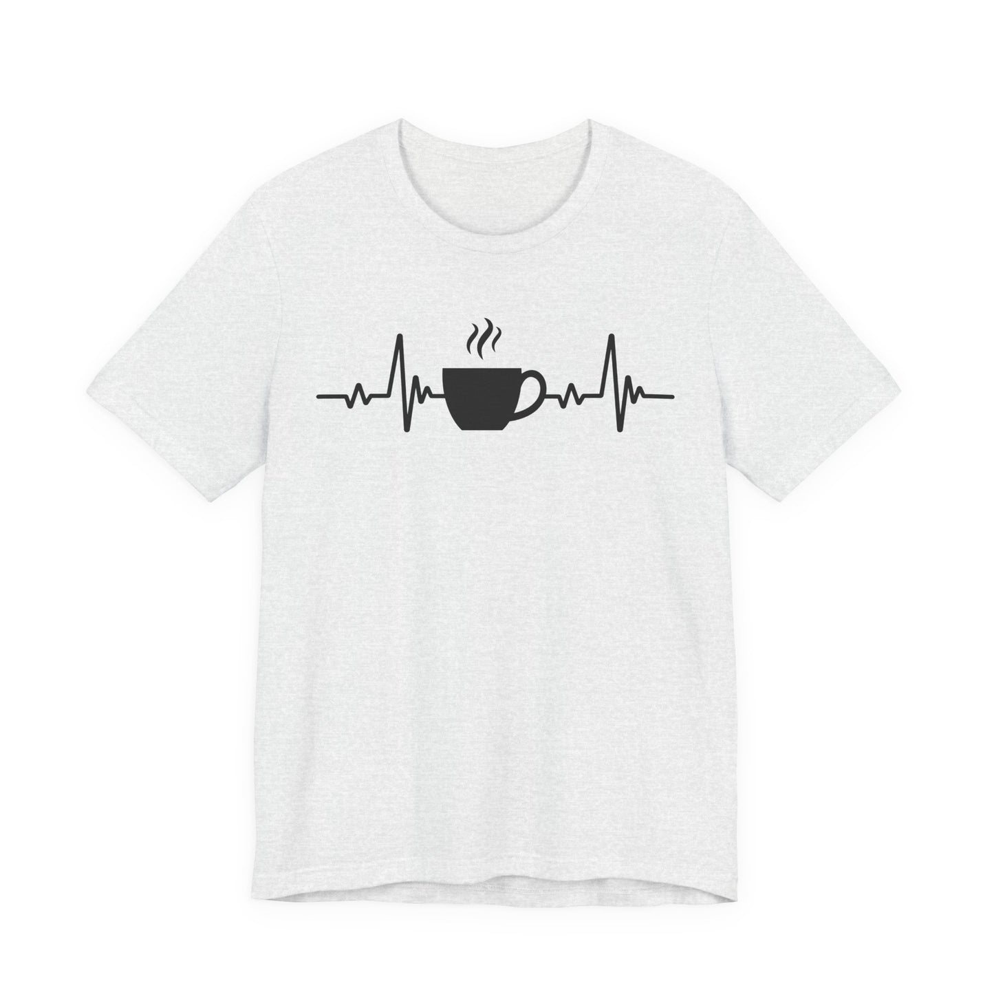 Coffee Heartbeat T-Shirt | Fun Gift for Coffee Lovers & Casual Wear