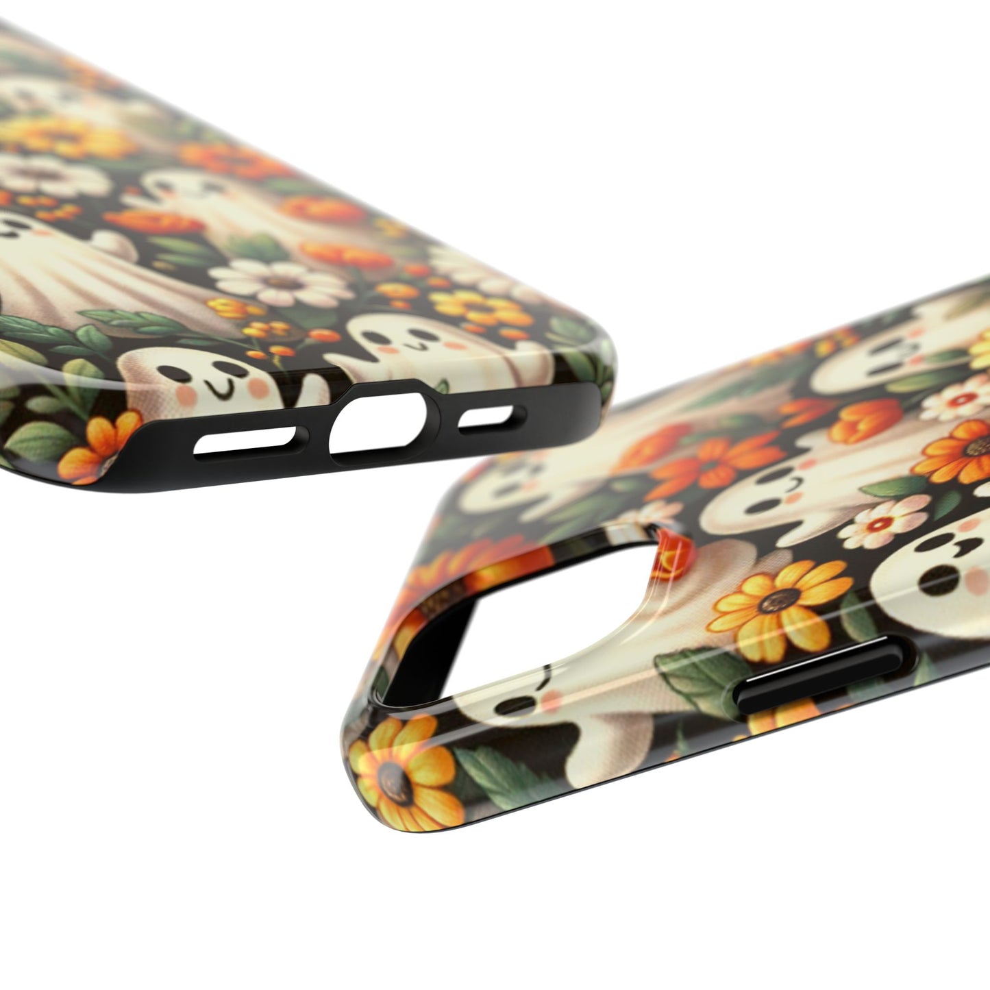 Whimsical Ghost Floral Halloween Phone Case | Tough and Stylish Protection