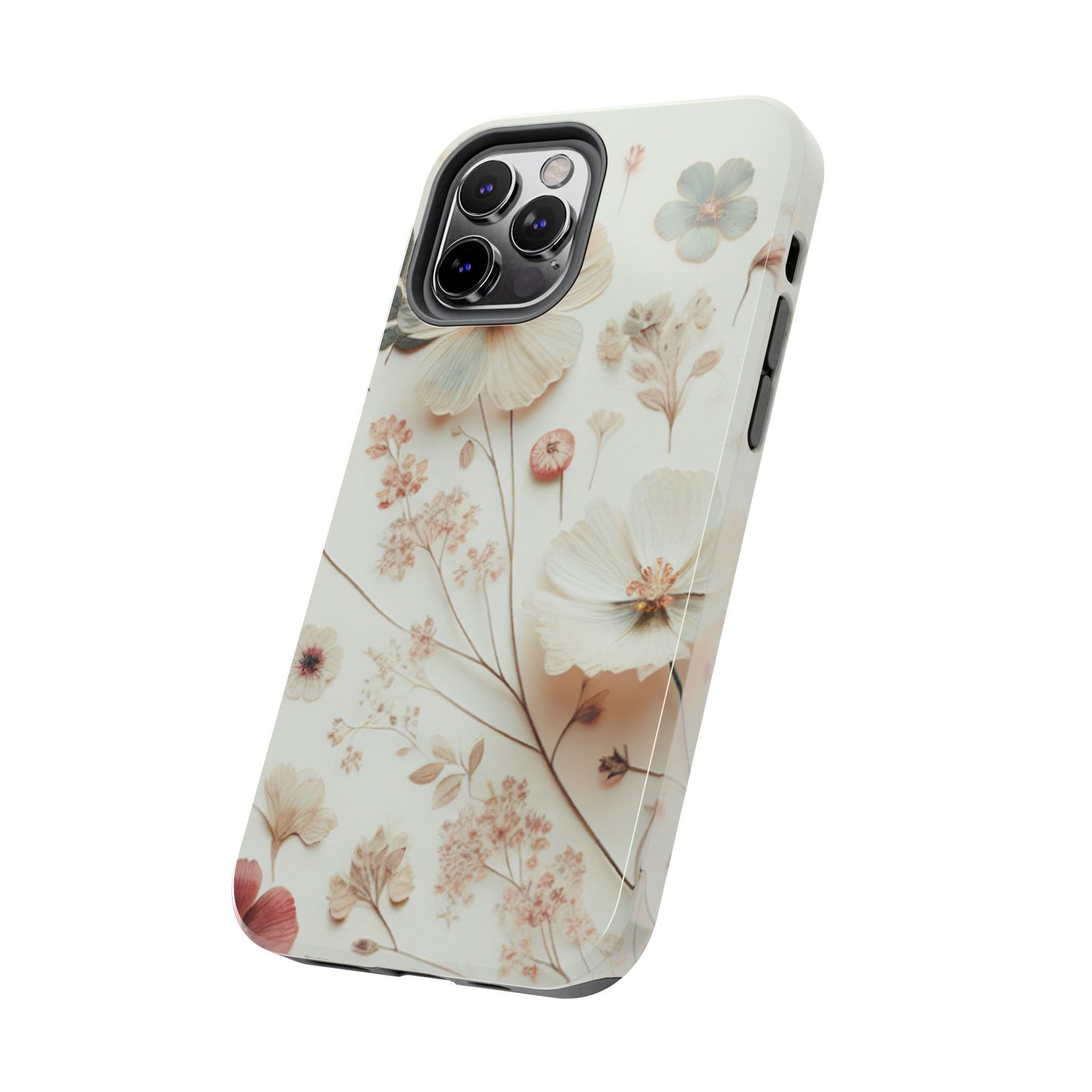 Floral Tough Phone Case, Durable Phone Cover, Floral Print Gift, Protective Case, Nature Lover Accessory, Spring Vibes