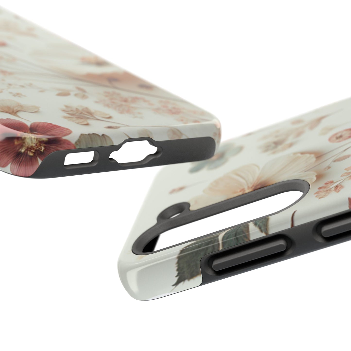 Floral Tough Phone Case, Durable Phone Cover, Floral Print Gift, Protective Case, Nature Lover Accessory, Spring Vibes