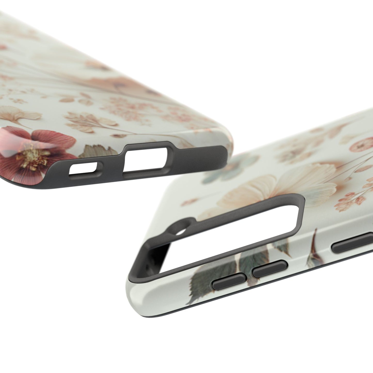 Floral Tough Phone Case, Durable Phone Cover, Floral Print Gift, Protective Case, Nature Lover Accessory, Spring Vibes