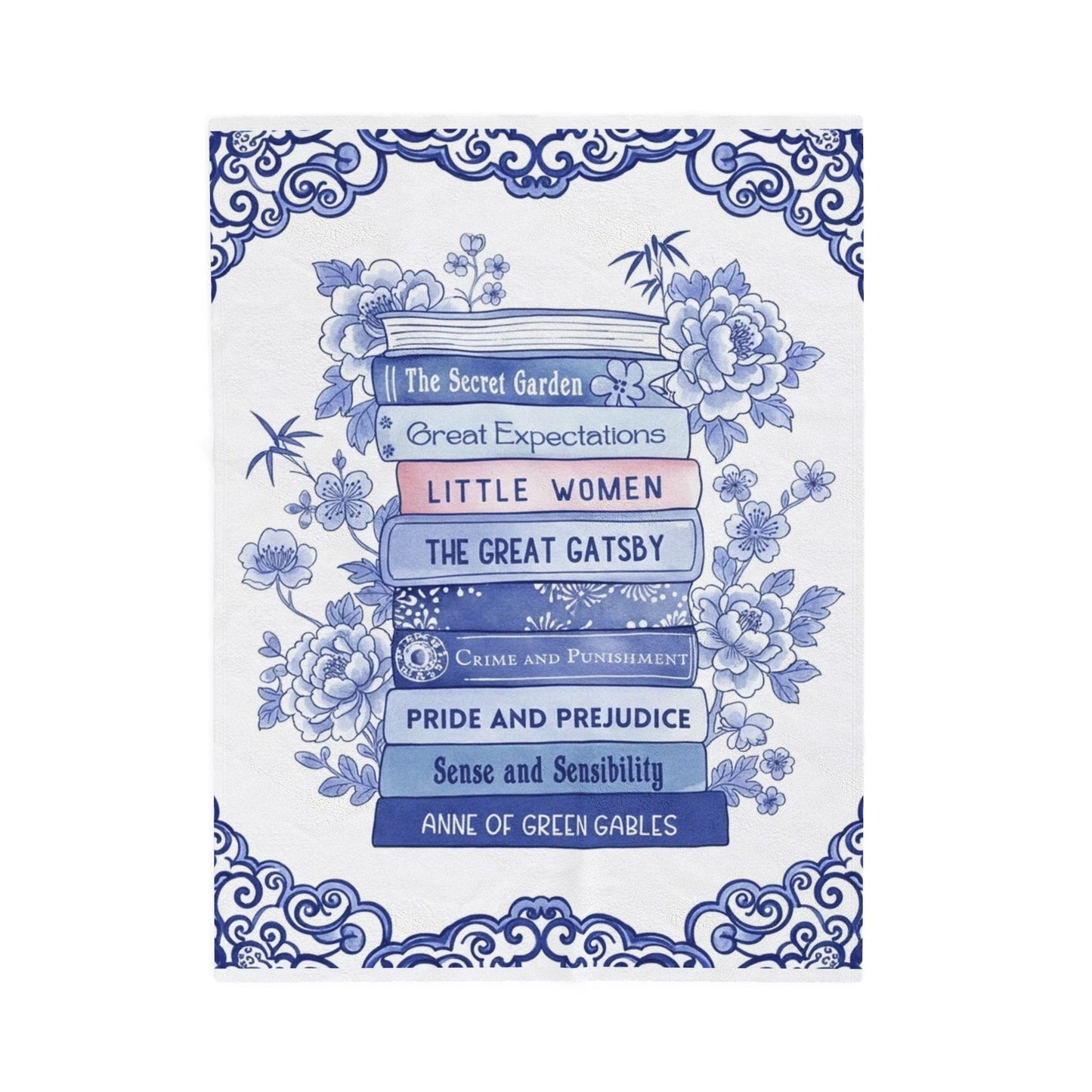 Soft velvet book blanket lifestyle shot