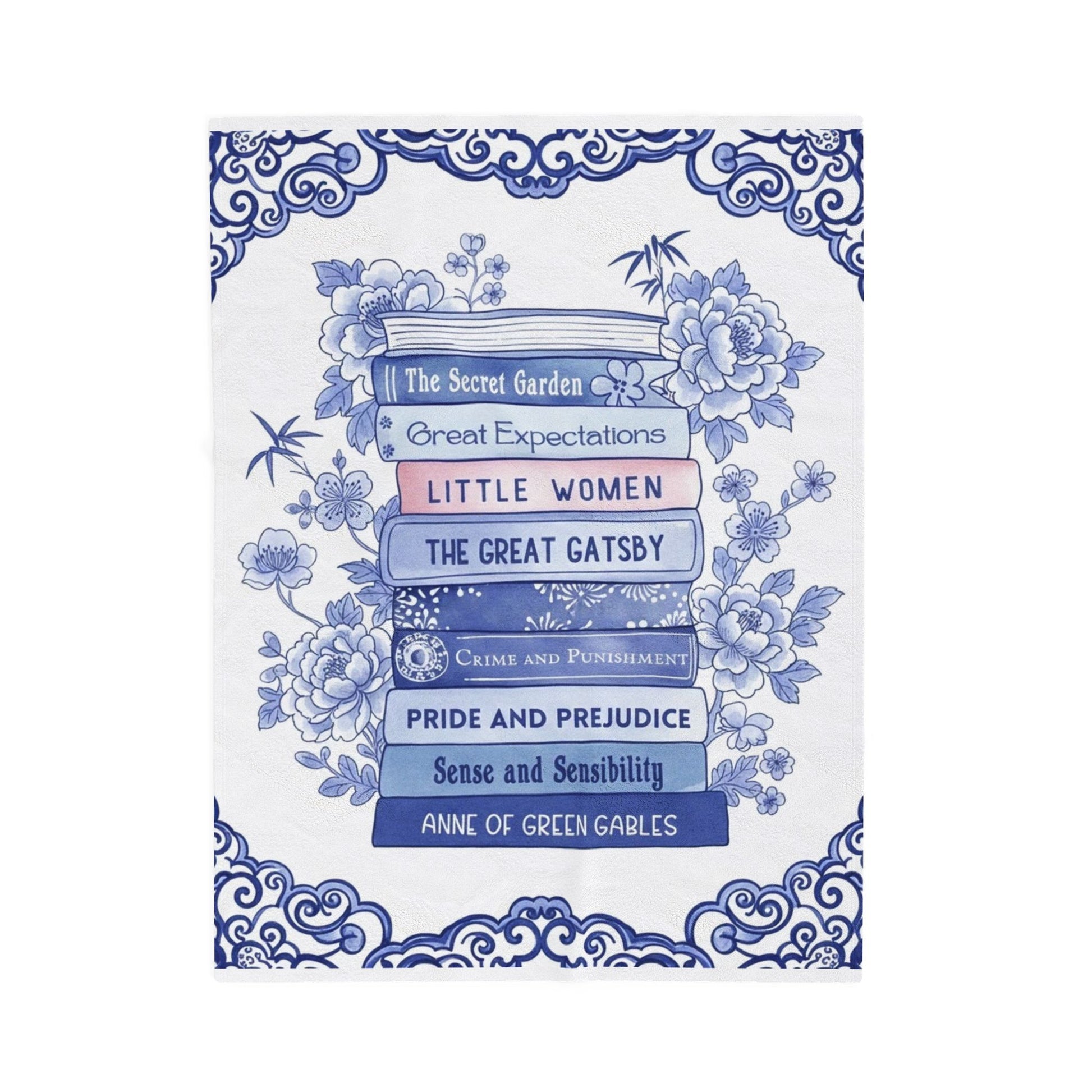 Soft velvet book blanket lifestyle shot