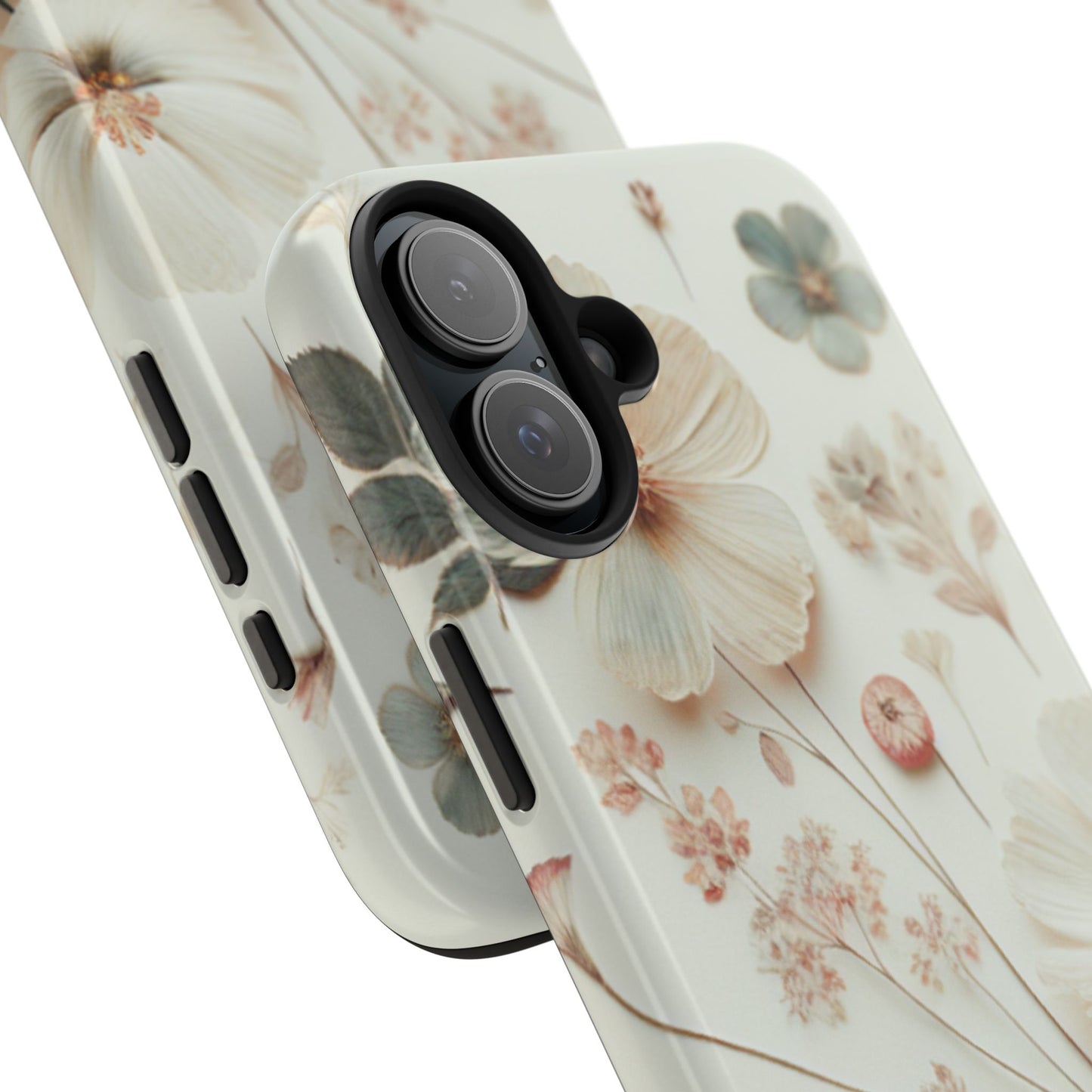 Floral Tough Phone Case, Durable Phone Cover, Floral Print Gift, Protective Case, Nature Lover Accessory, Spring Vibes