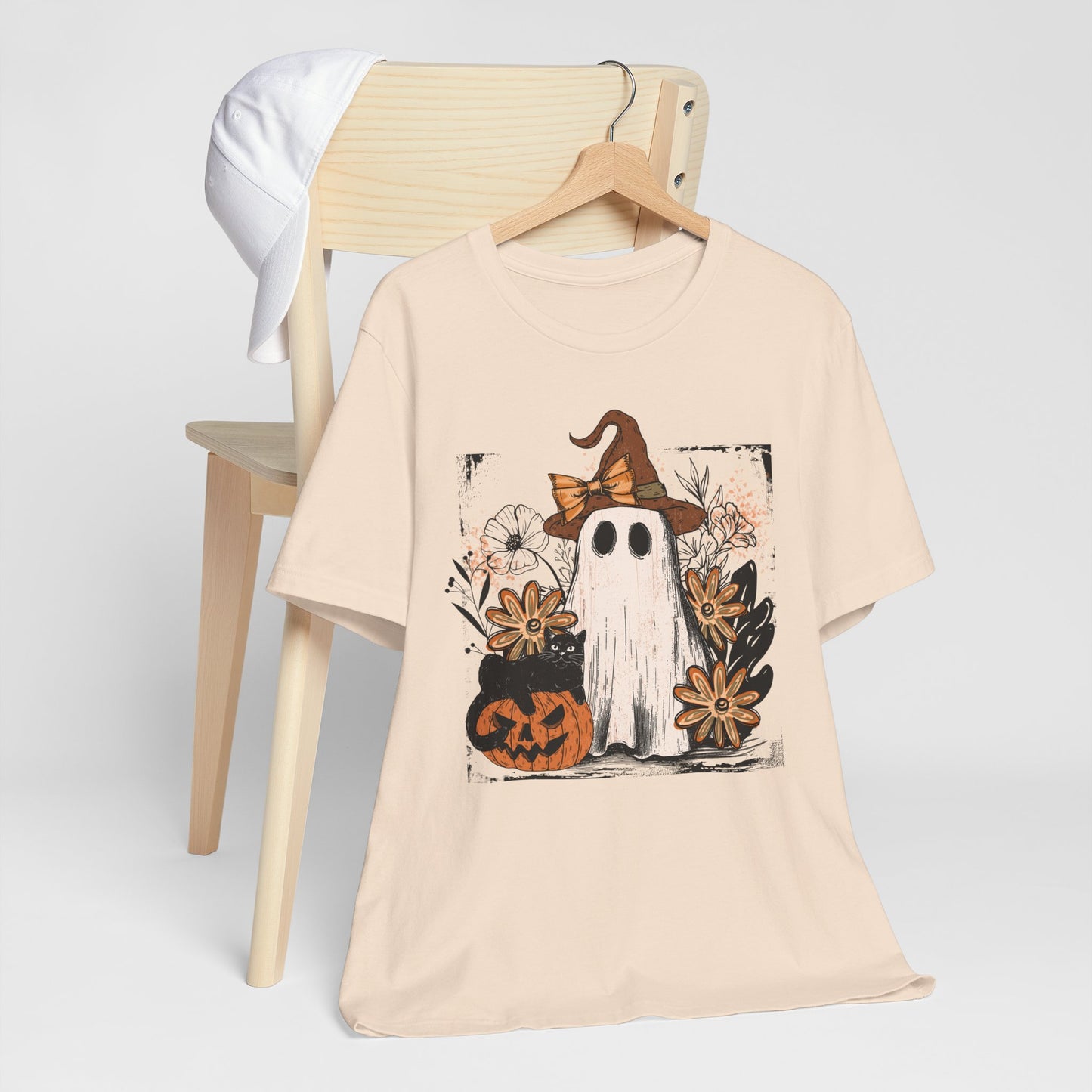 Halloween Ghost T-Shirt | Spooky Season Graphic Tee & Party Outfit