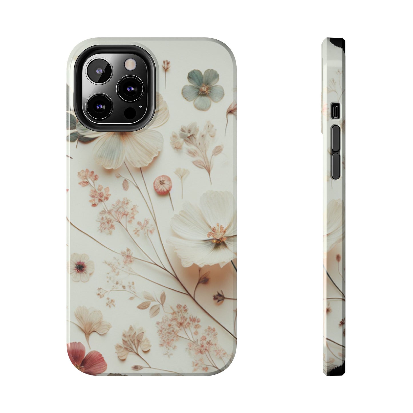 Floral Tough Phone Case, Durable Phone Cover, Floral Print Gift, Protective Case, Nature Lover Accessory, Spring Vibes