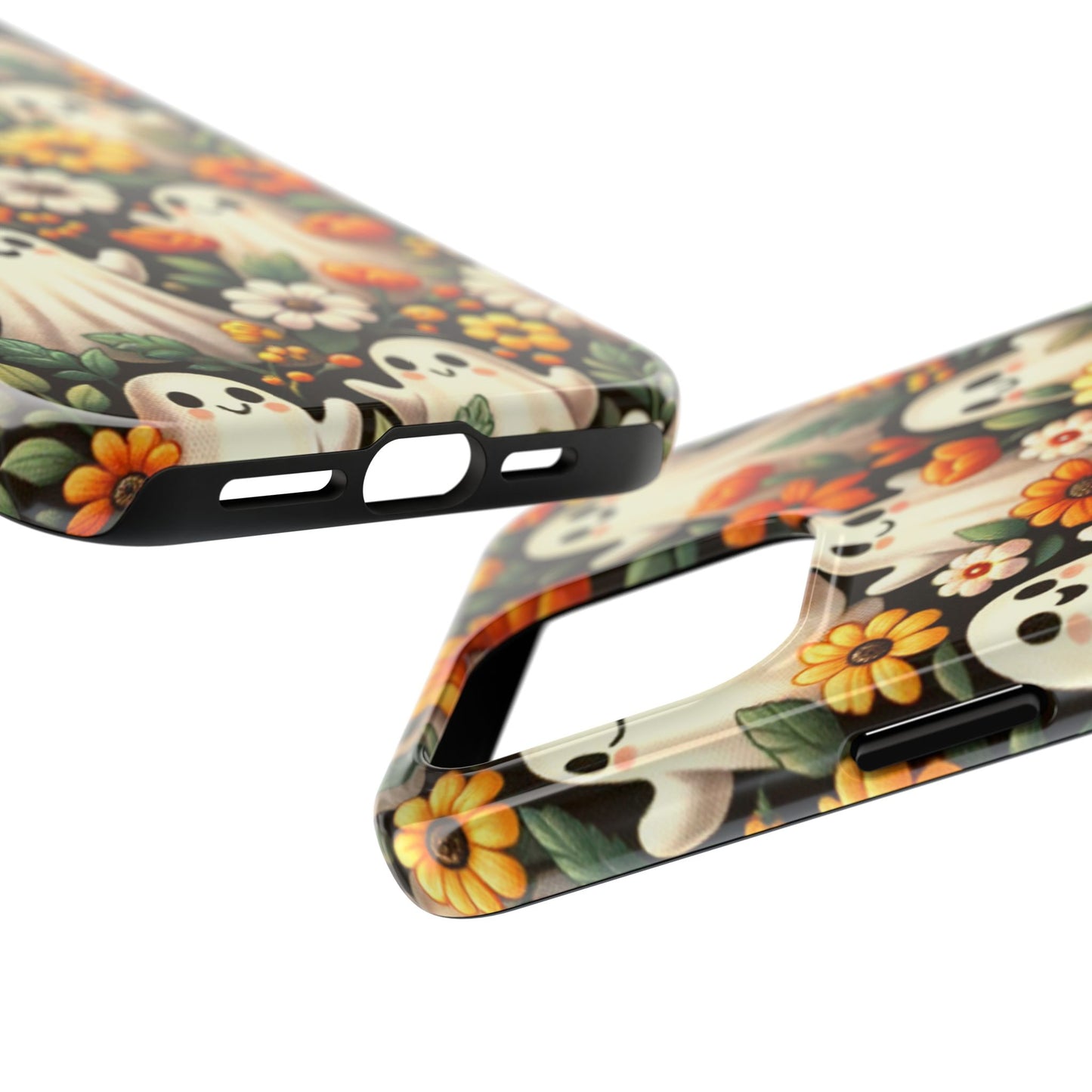 Whimsical Ghost Floral Halloween Phone Case | Tough and Stylish Protection