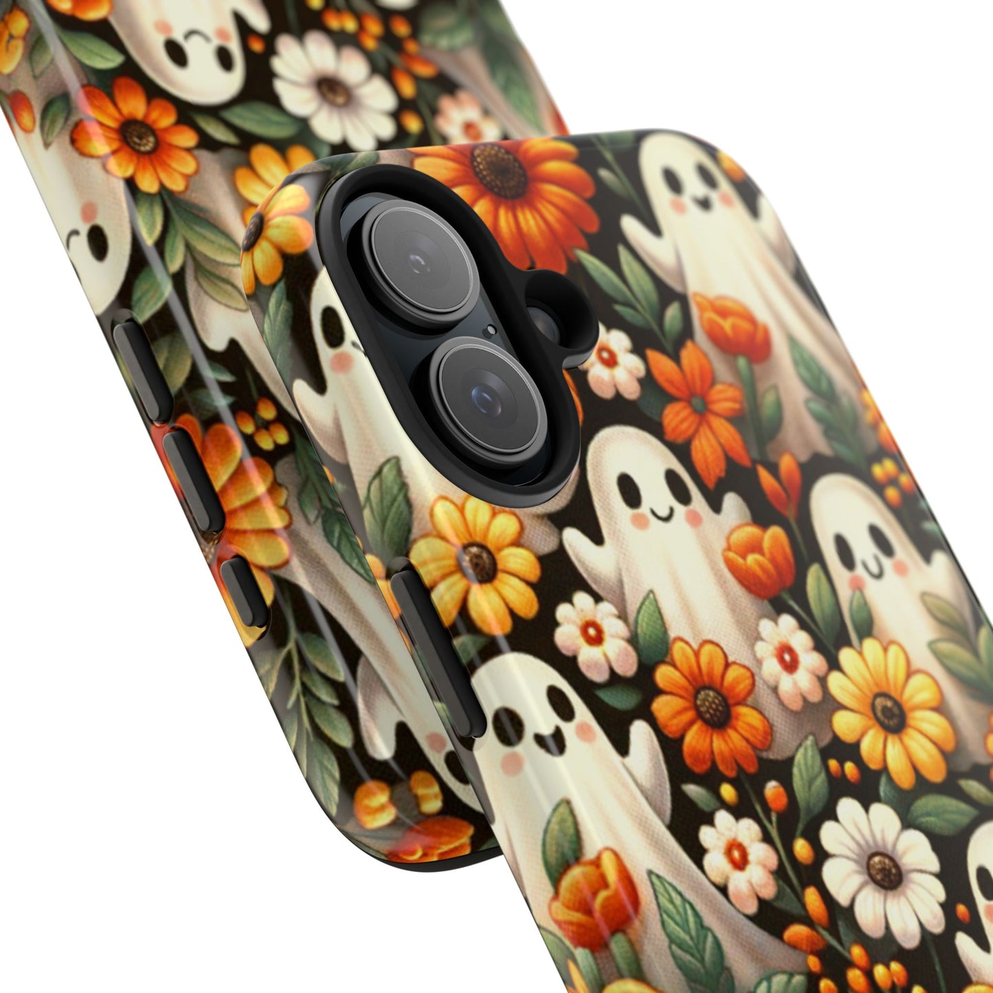 Whimsical Ghost Floral Halloween Phone Case | Tough and Stylish Protection