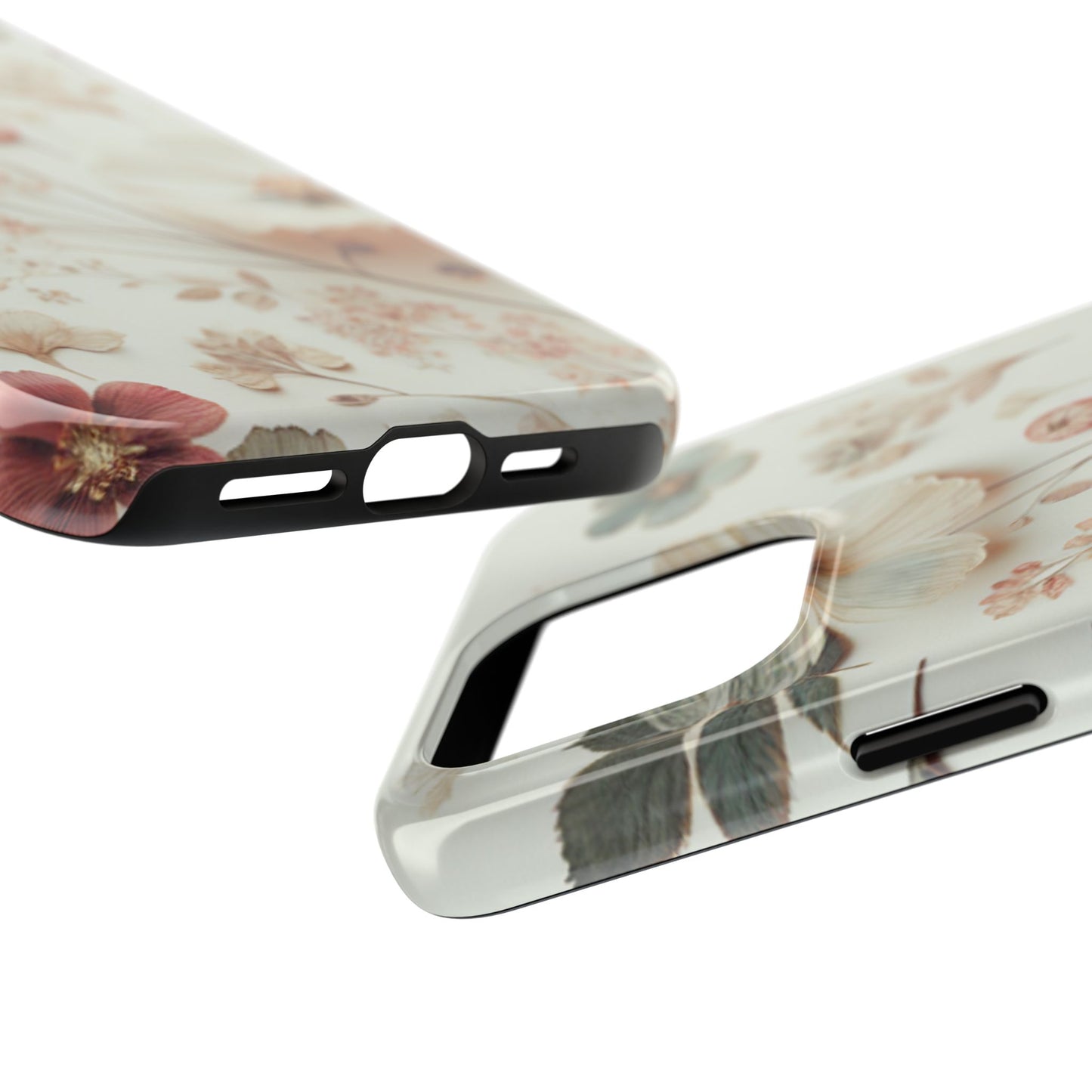 Floral Tough Phone Case, Durable Phone Cover, Floral Print Gift, Protective Case, Nature Lover Accessory, Spring Vibes