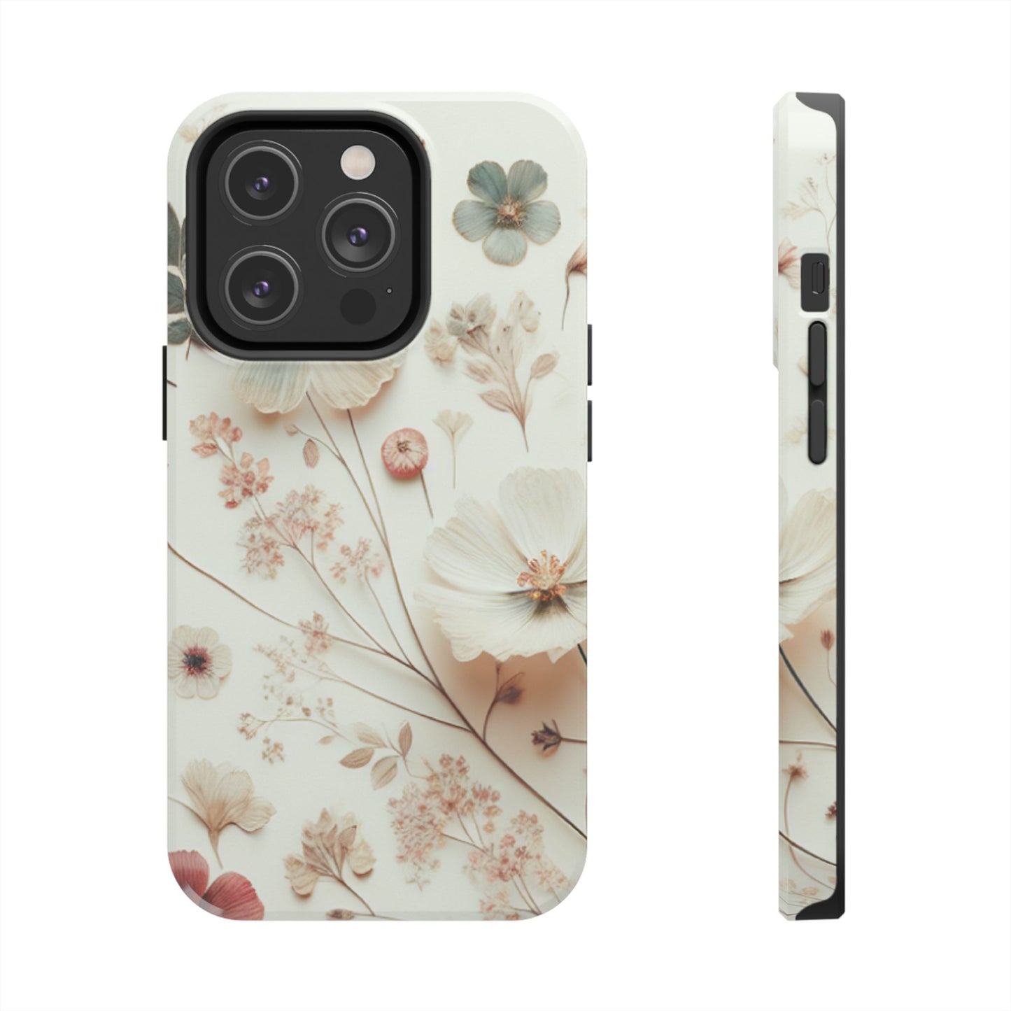 Floral Tough Phone Case, Durable Phone Cover, Floral Print Gift, Protective Case, Nature Lover Accessory, Spring Vibes