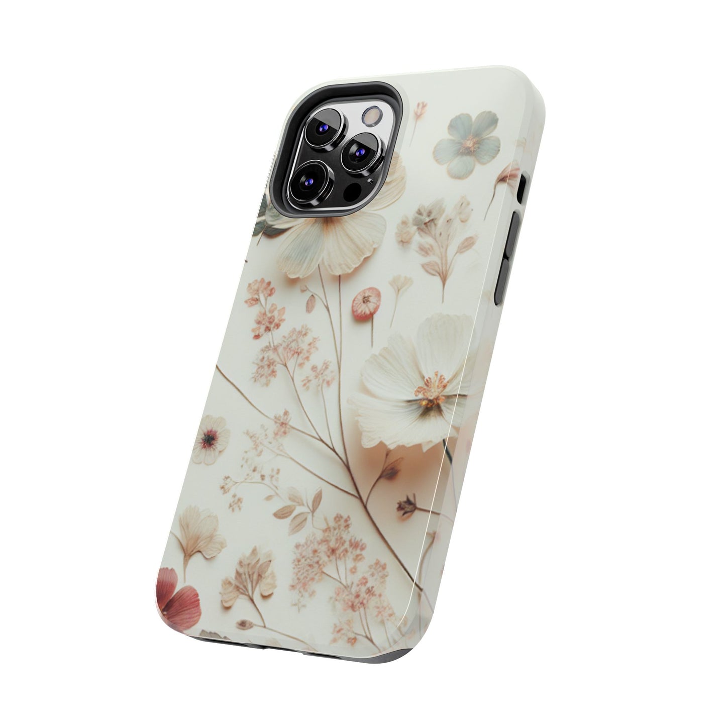 Floral Tough Phone Case, Durable Phone Cover, Floral Print Gift, Protective Case, Nature Lover Accessory, Spring Vibes