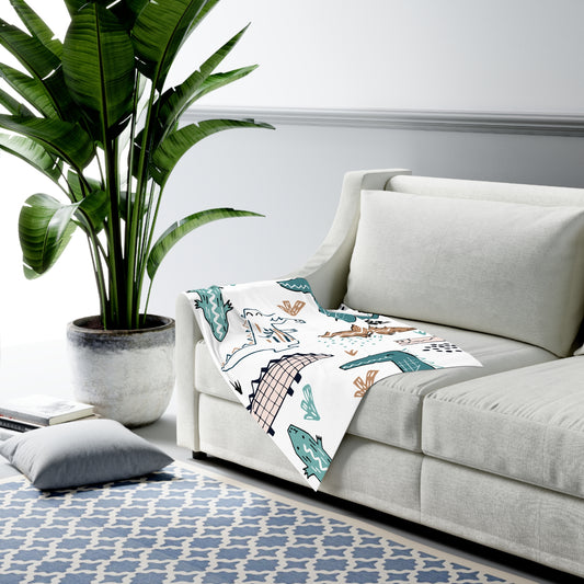Dinosaur Swaddle Blanket