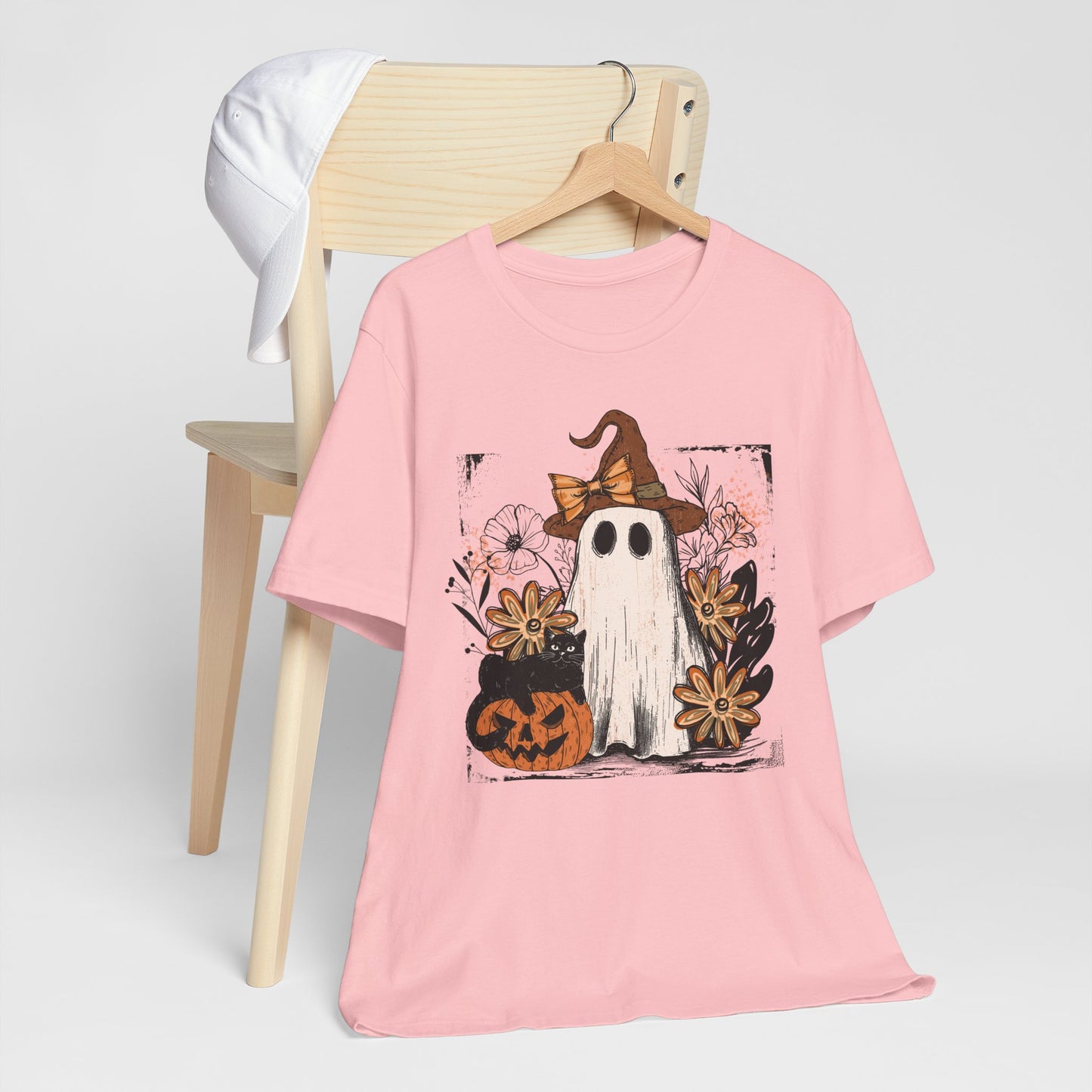 Halloween Ghost T-Shirt | Spooky Season Graphic Tee & Party Outfit