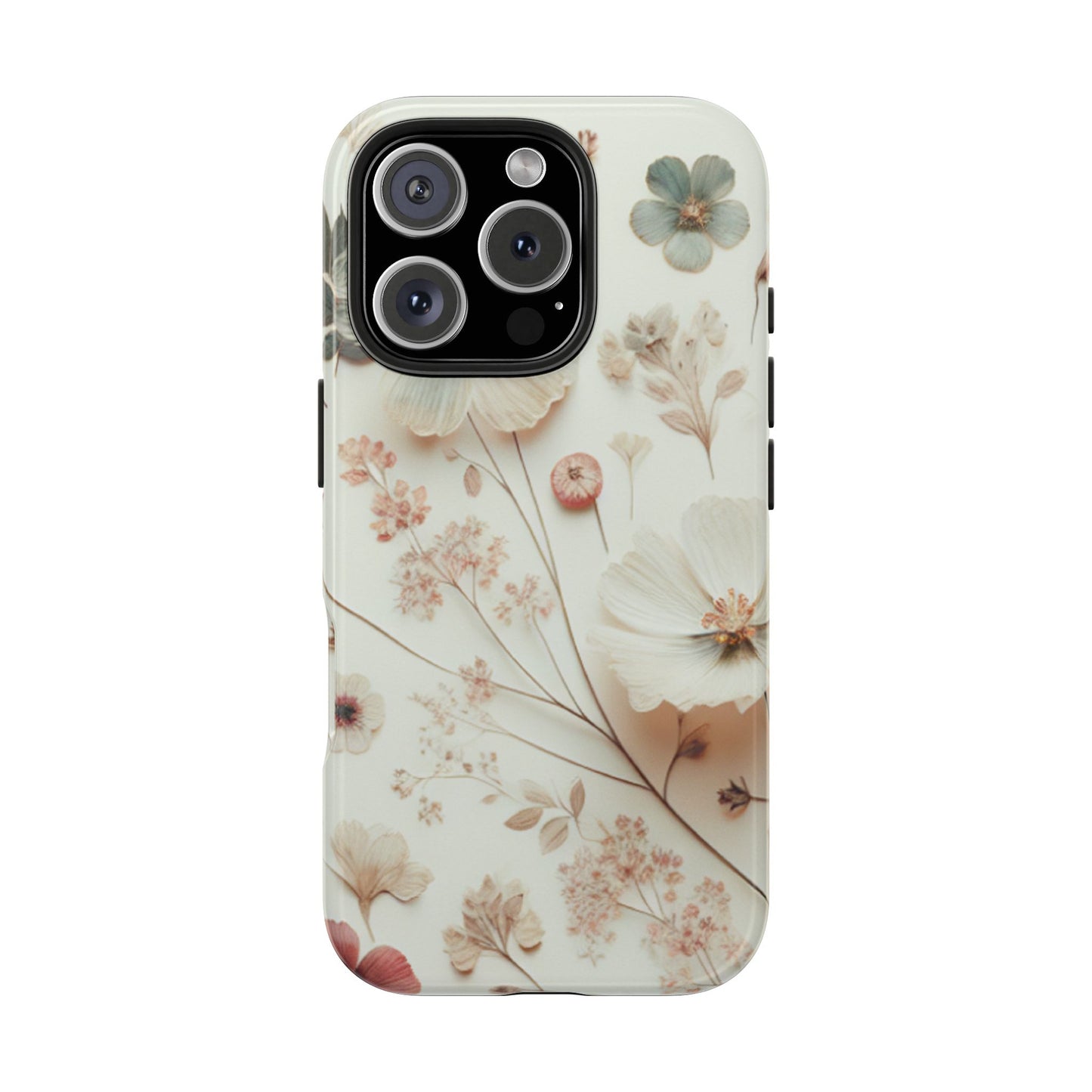 Floral Tough Phone Case, Durable Phone Cover, Floral Print Gift, Protective Case, Nature Lover Accessory, Spring Vibes