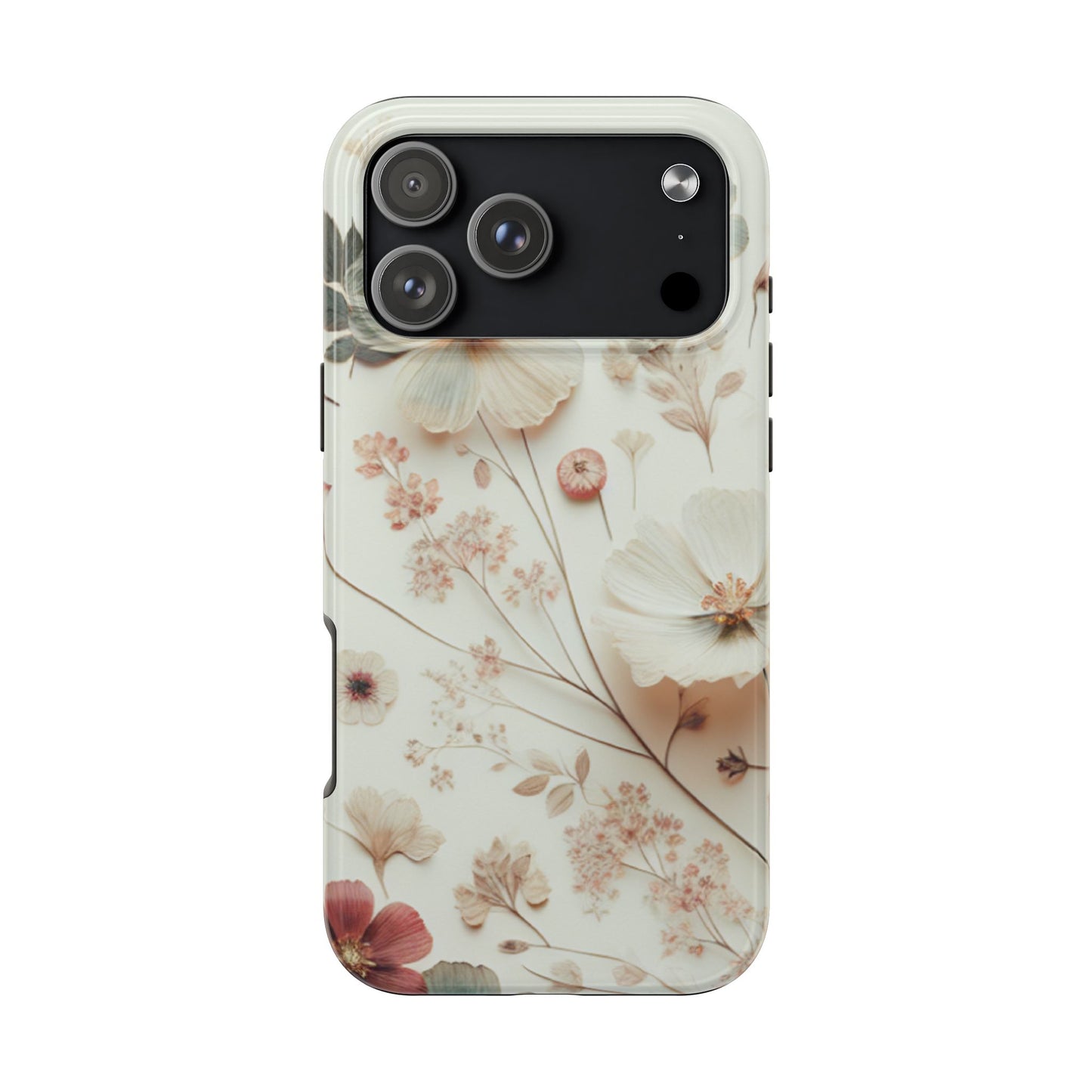 Floral Tough Phone Case, Durable Phone Cover, Floral Print Gift, Protective Case, Nature Lover Accessory, Spring Vibes