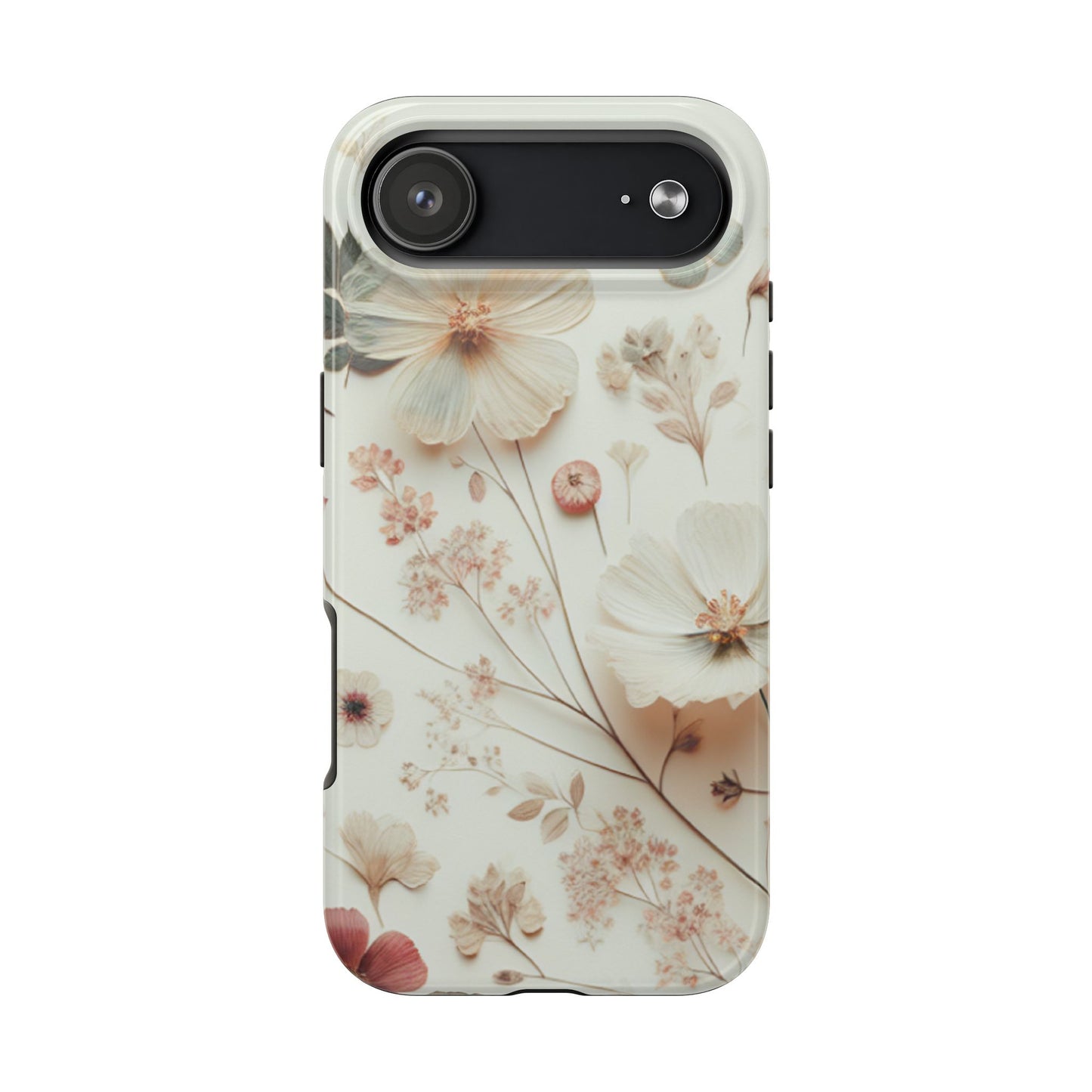 Floral Tough Phone Case, Durable Phone Cover, Floral Print Gift, Protective Case, Nature Lover Accessory, Spring Vibes