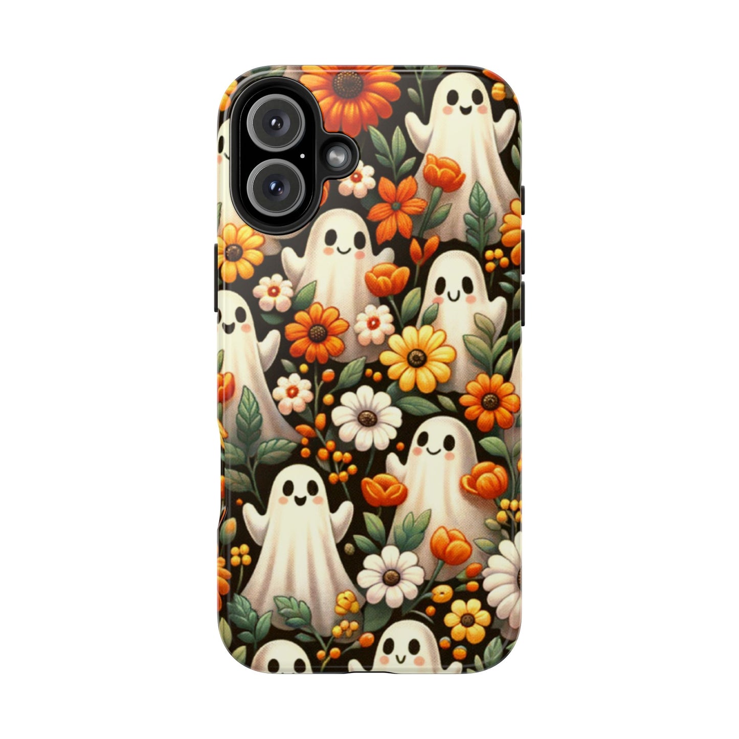 Whimsical Ghost Floral Halloween Phone Case | Tough and Stylish Protection
