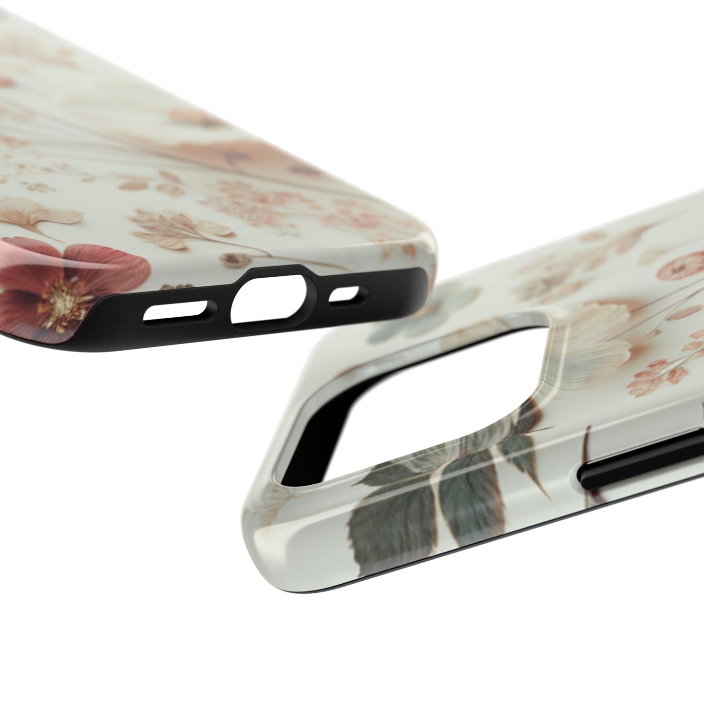 Floral Tough Phone Case, Durable Phone Cover, Floral Print Gift, Protective Case, Nature Lover Accessory, Spring Vibes