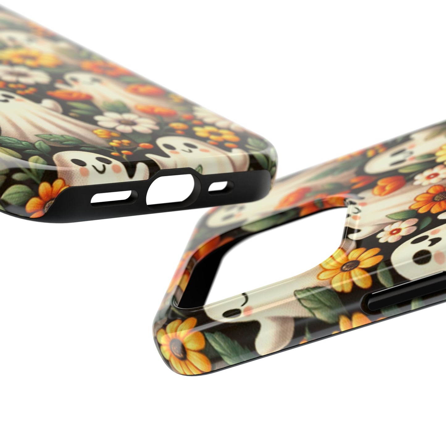Whimsical Ghost Floral Halloween Phone Case | Tough and Stylish Protection