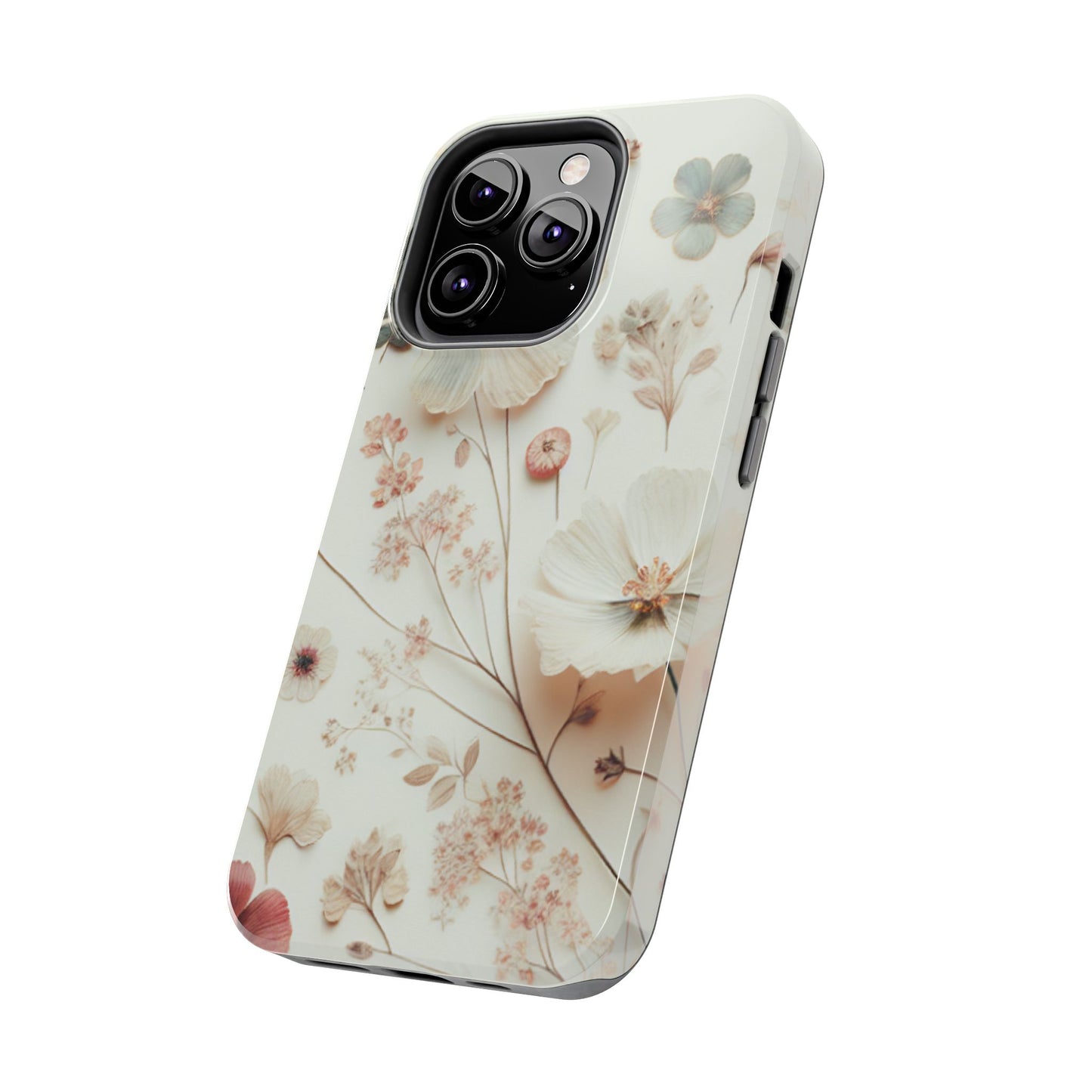Floral Tough Phone Case, Durable Phone Cover, Floral Print Gift, Protective Case, Nature Lover Accessory, Spring Vibes