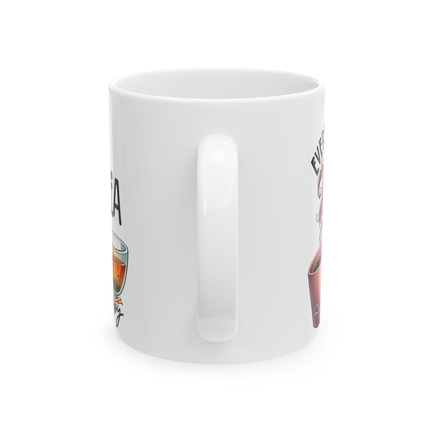 Whimsical Illustrated Ceramic Mug | Unique Gift for Coffee & Tea Lovers