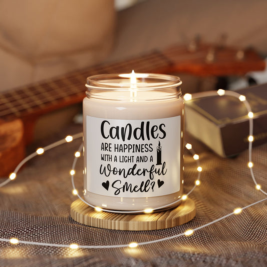 Soy Candle, Happiness Aromatherapy Gift