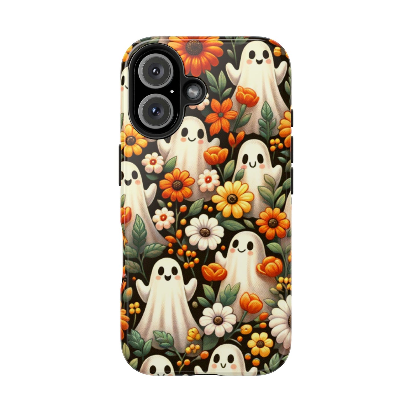 Whimsical Ghost Floral Halloween Phone Case | Tough and Stylish Protection