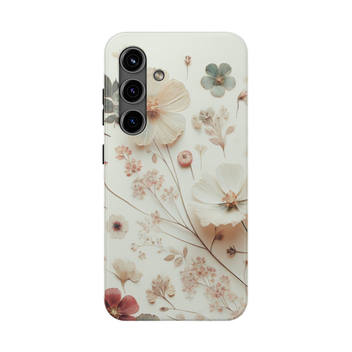 Floral Tough Phone Case, Durable Phone Cover, Floral Print Gift, Protective Case, Nature Lover Accessory, Spring Vibes