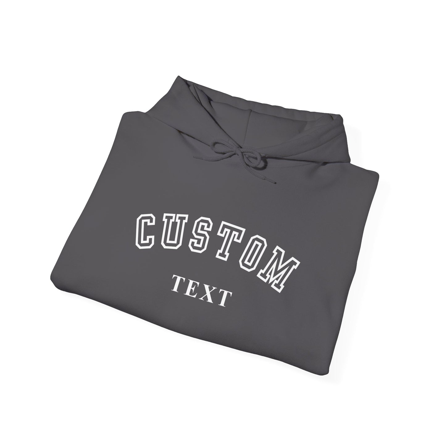 Custom Arch Text Hoodie - Personalized University Style Pullover