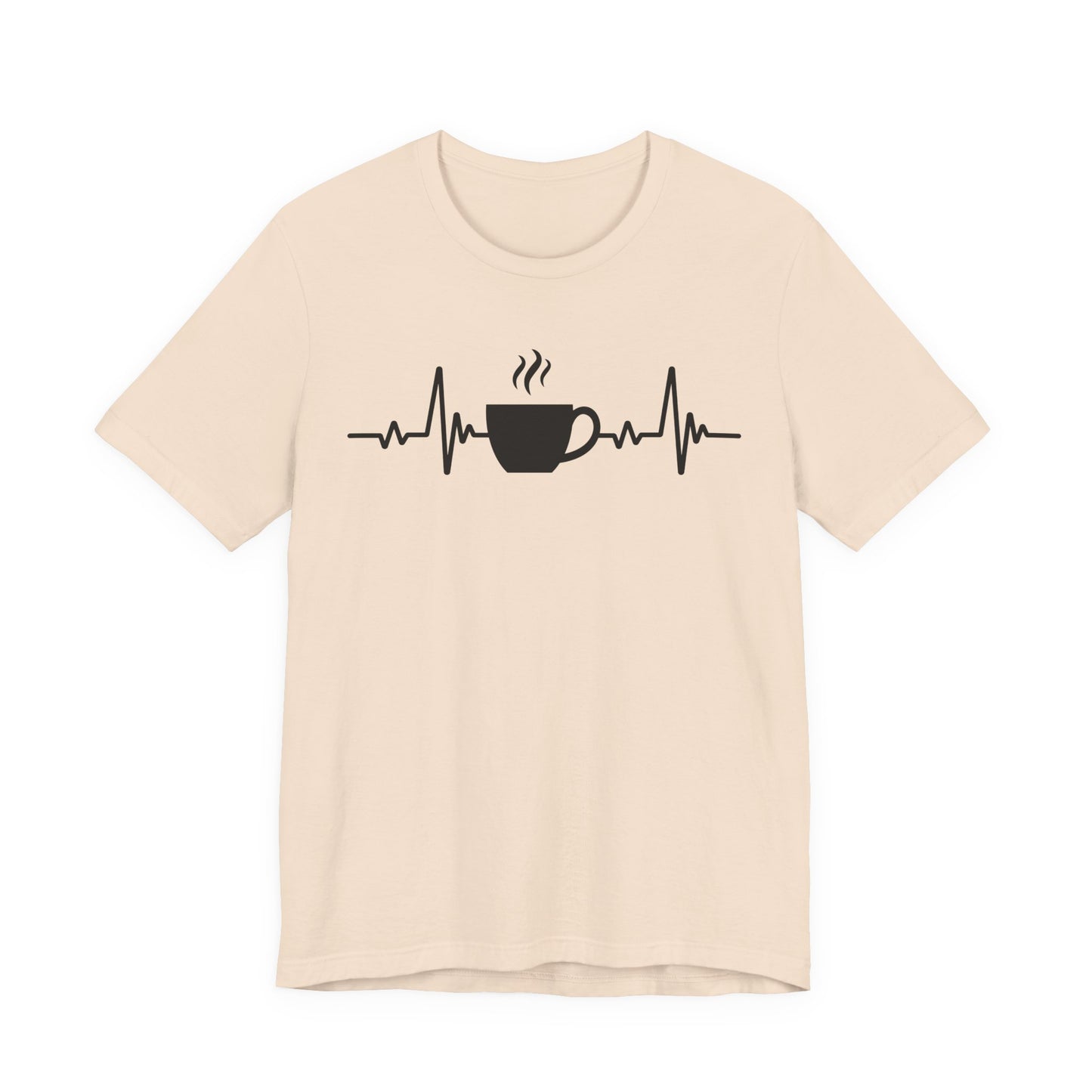 Coffee Heartbeat T-Shirt | Fun Gift for Coffee Lovers & Casual Wear