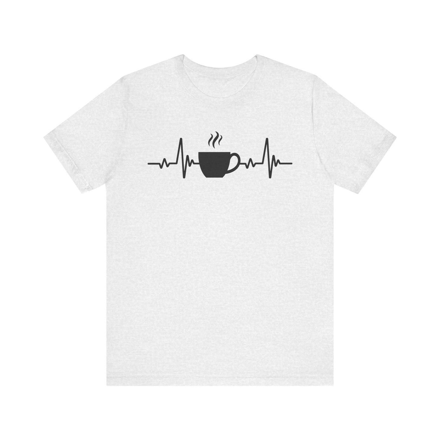 Coffee Heartbeat T-Shirt | Fun Gift for Coffee Lovers & Casual Wear